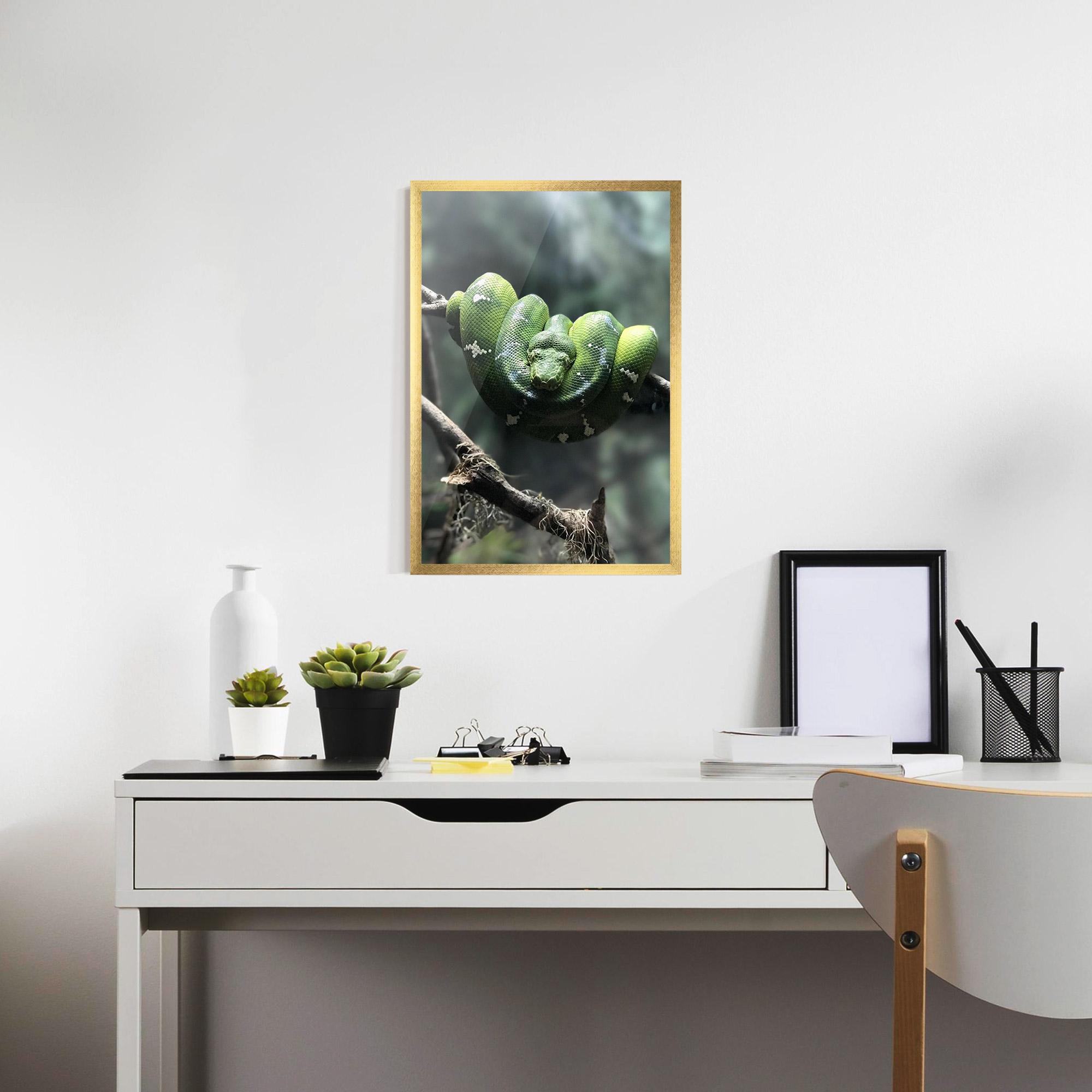 Keretezett Poszter Sleepy Snake mockup 7