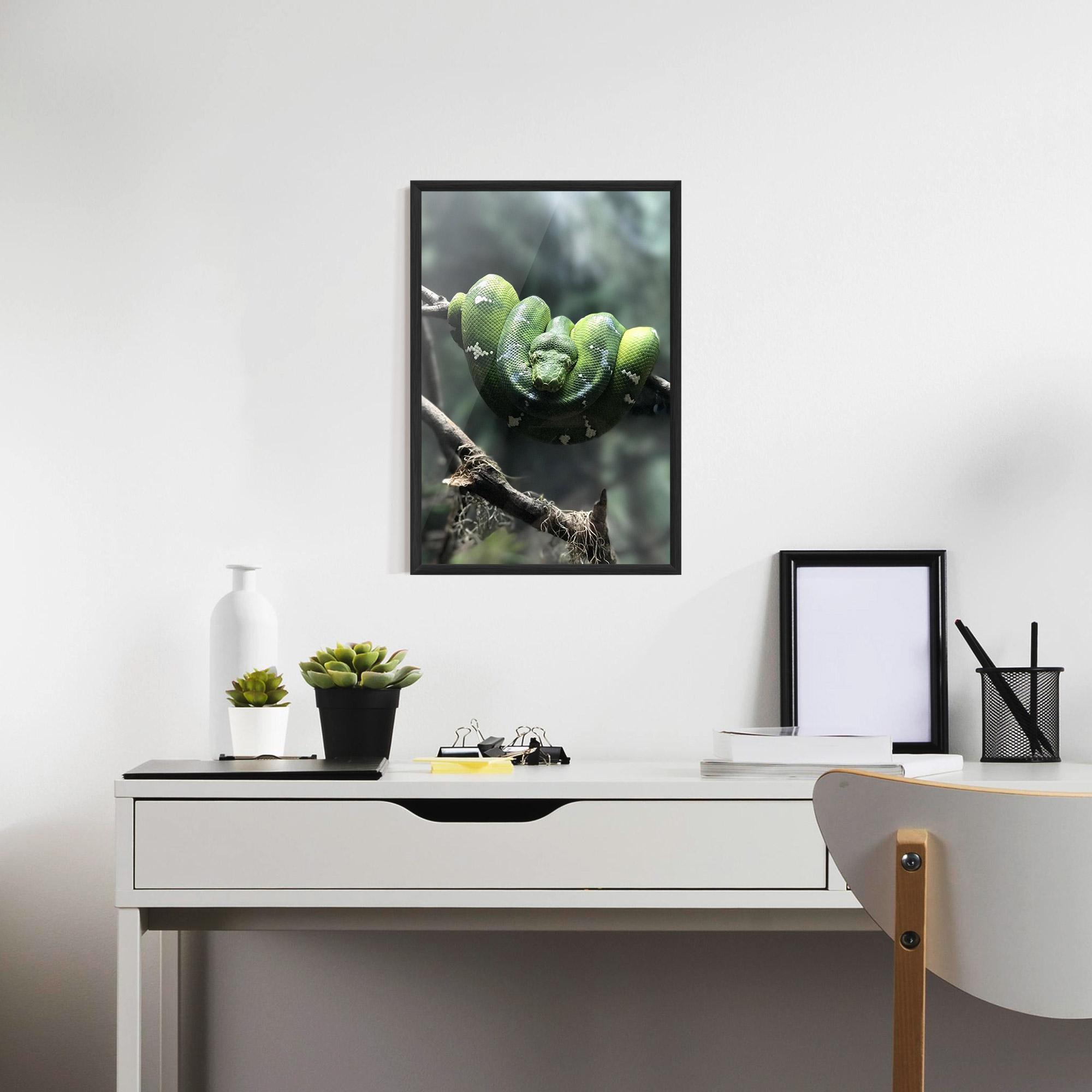 Keretezett Poszter Sleepy Snake mockup 7