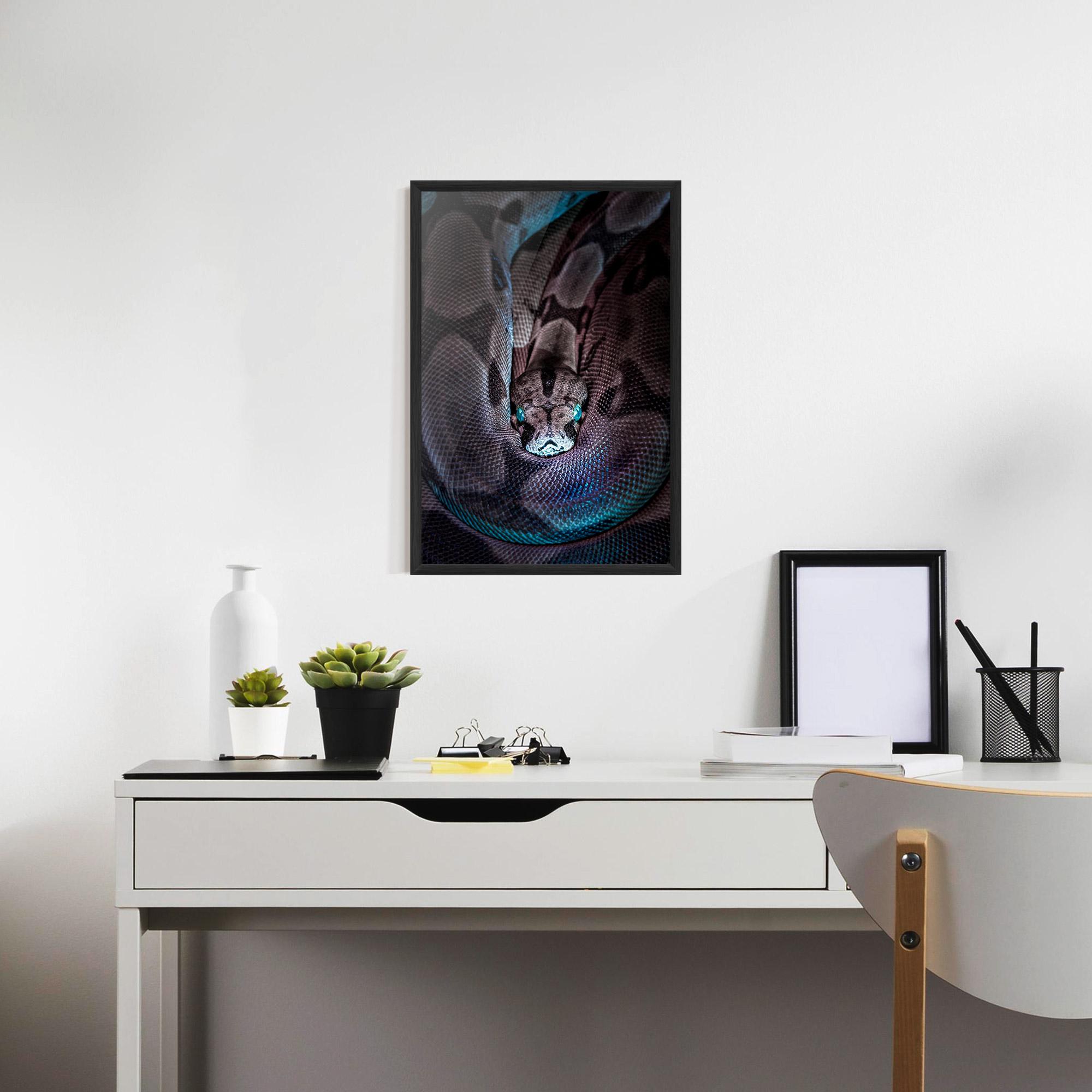 Keretezett Poszter Vibrant Snake mockup 7