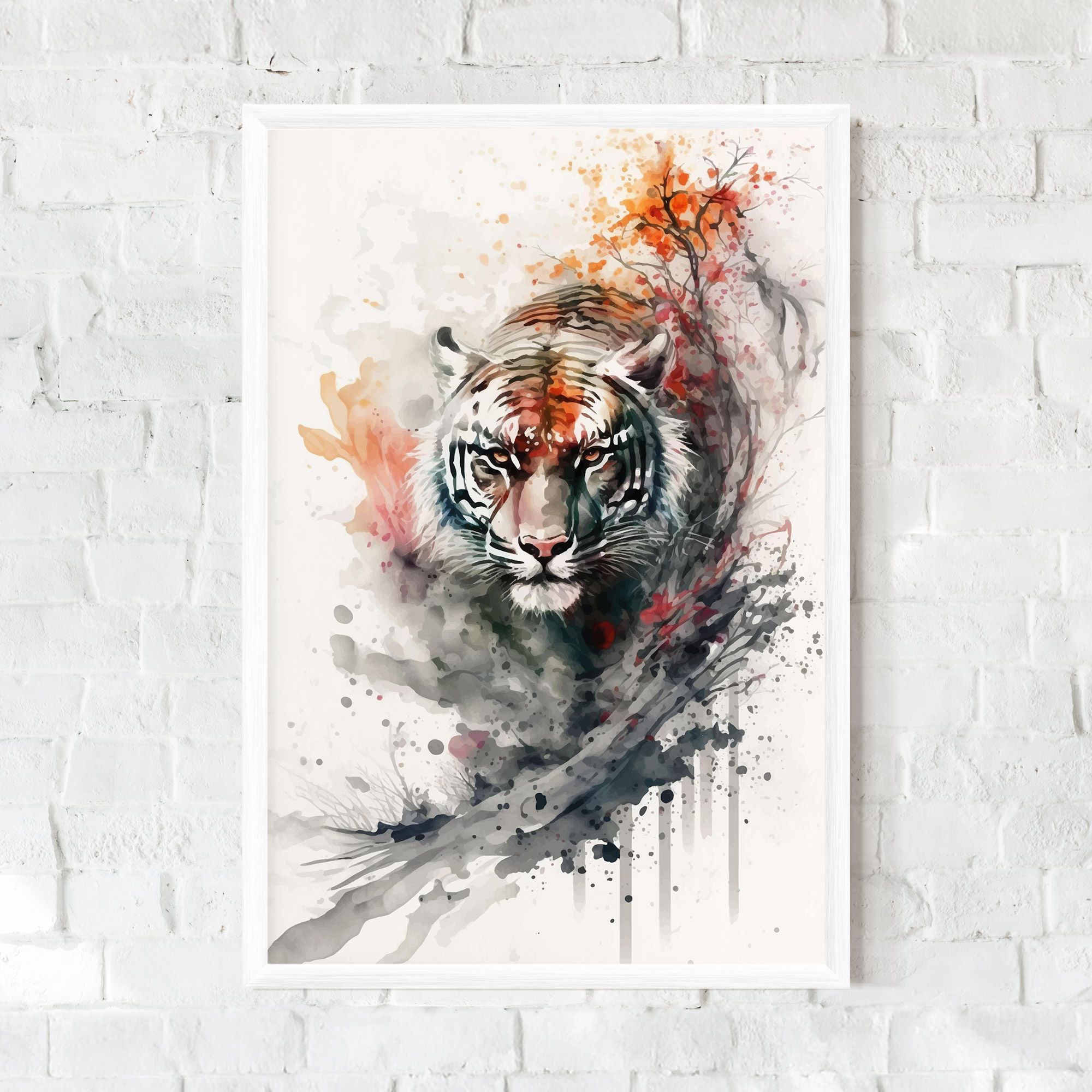 Beautiful Tiger Art mockup 0