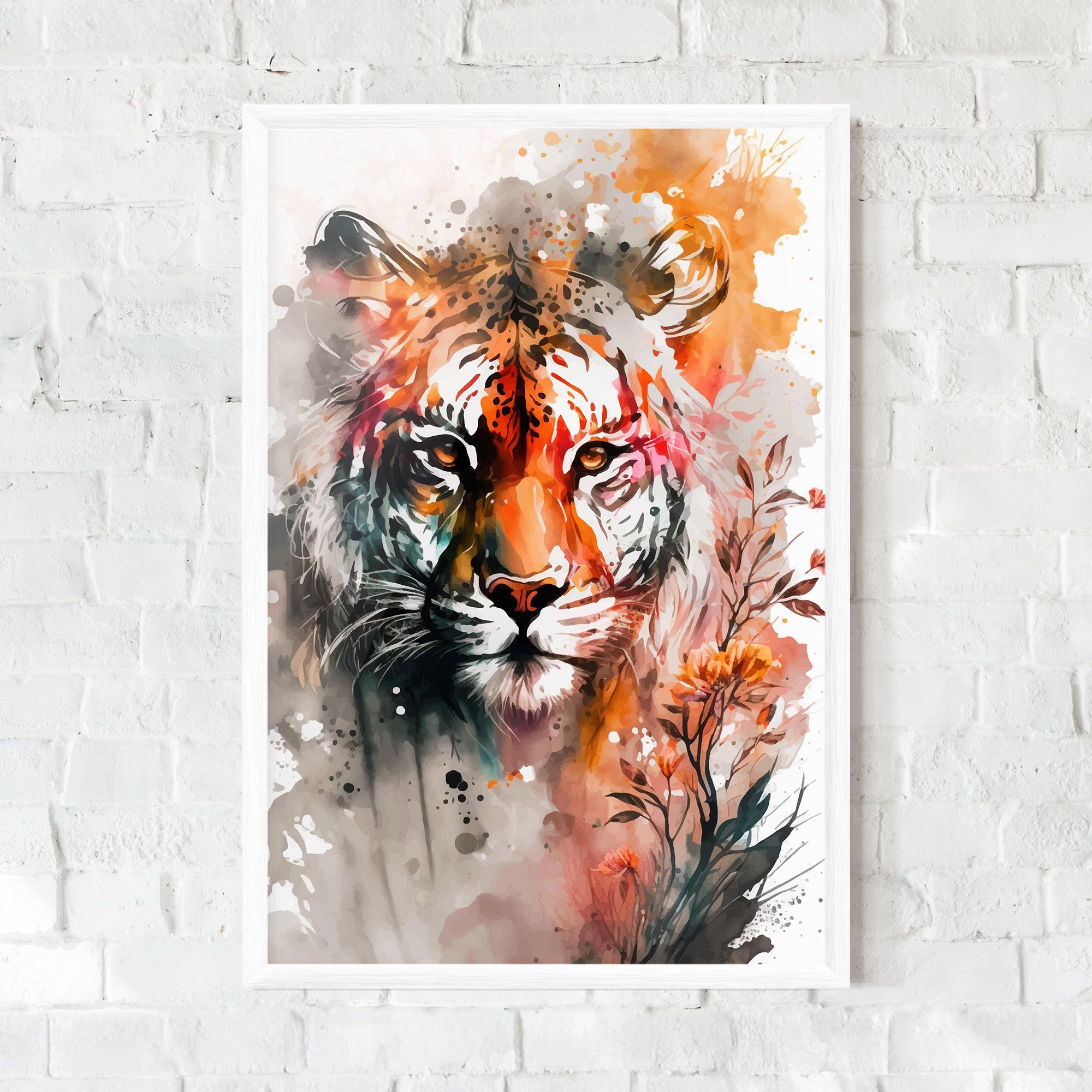 Orange Art Tiger mockup 0
