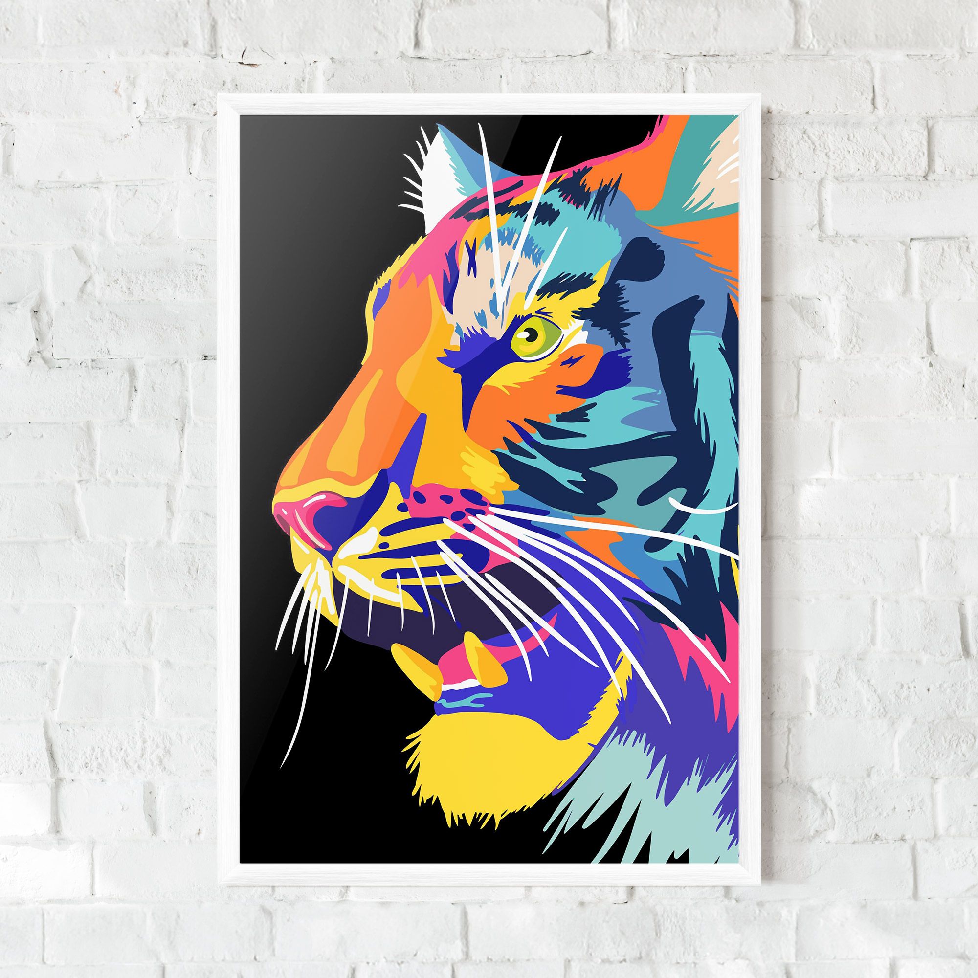 Pretty Colorful Tiger mockup 0