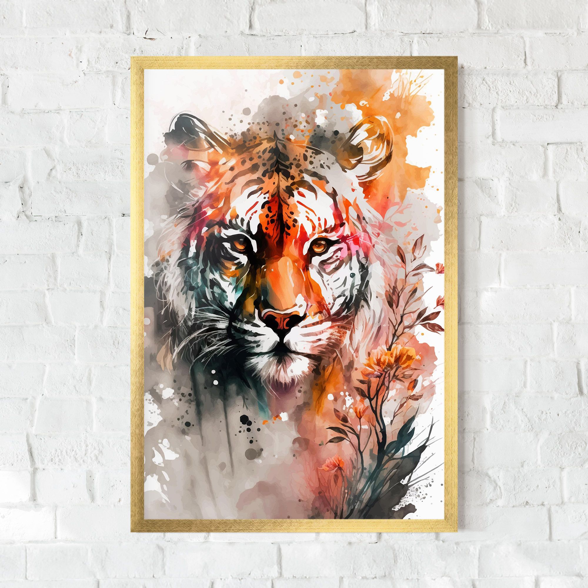 Orange Art Tiger mockup 0