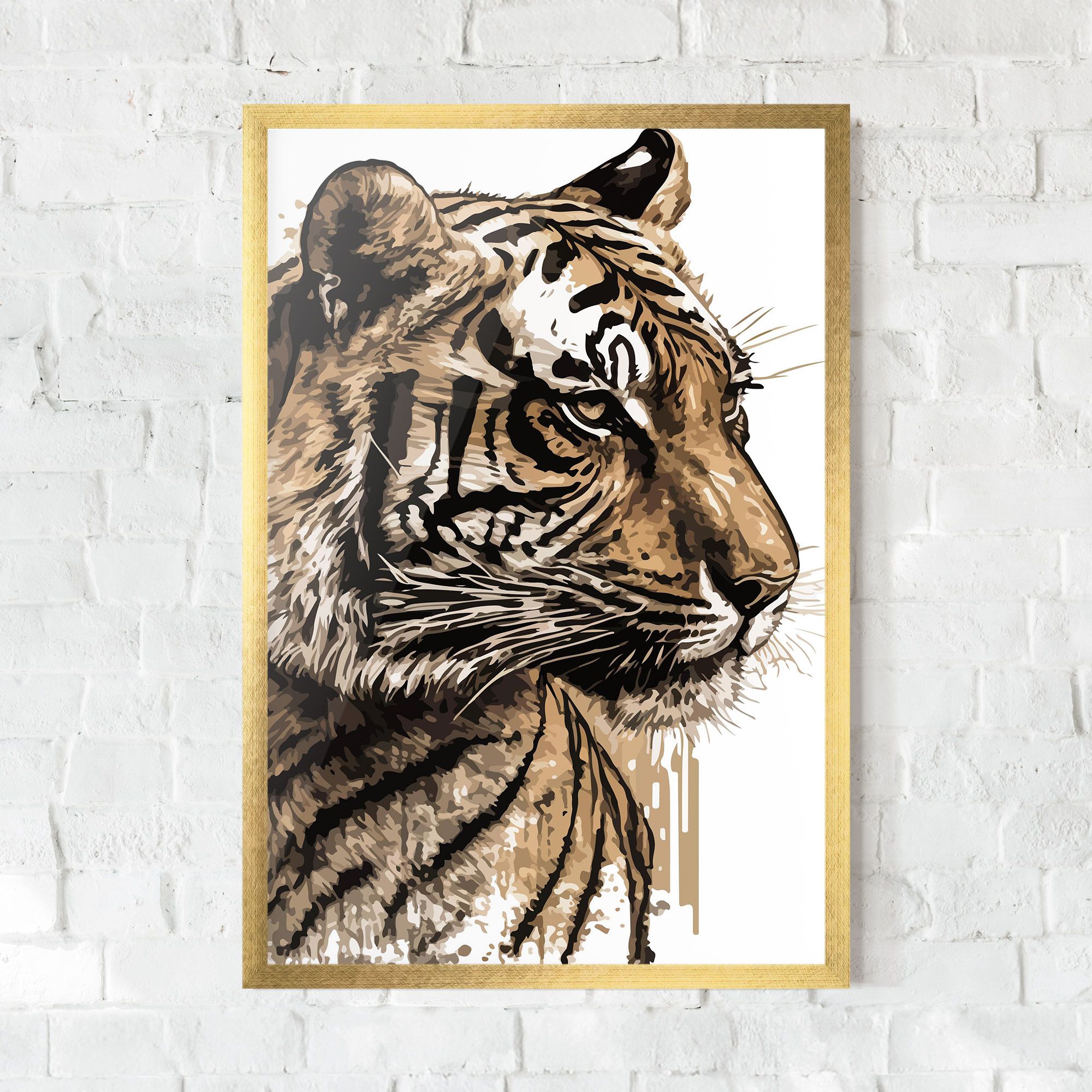 Pretty Tiger Art mockup 0