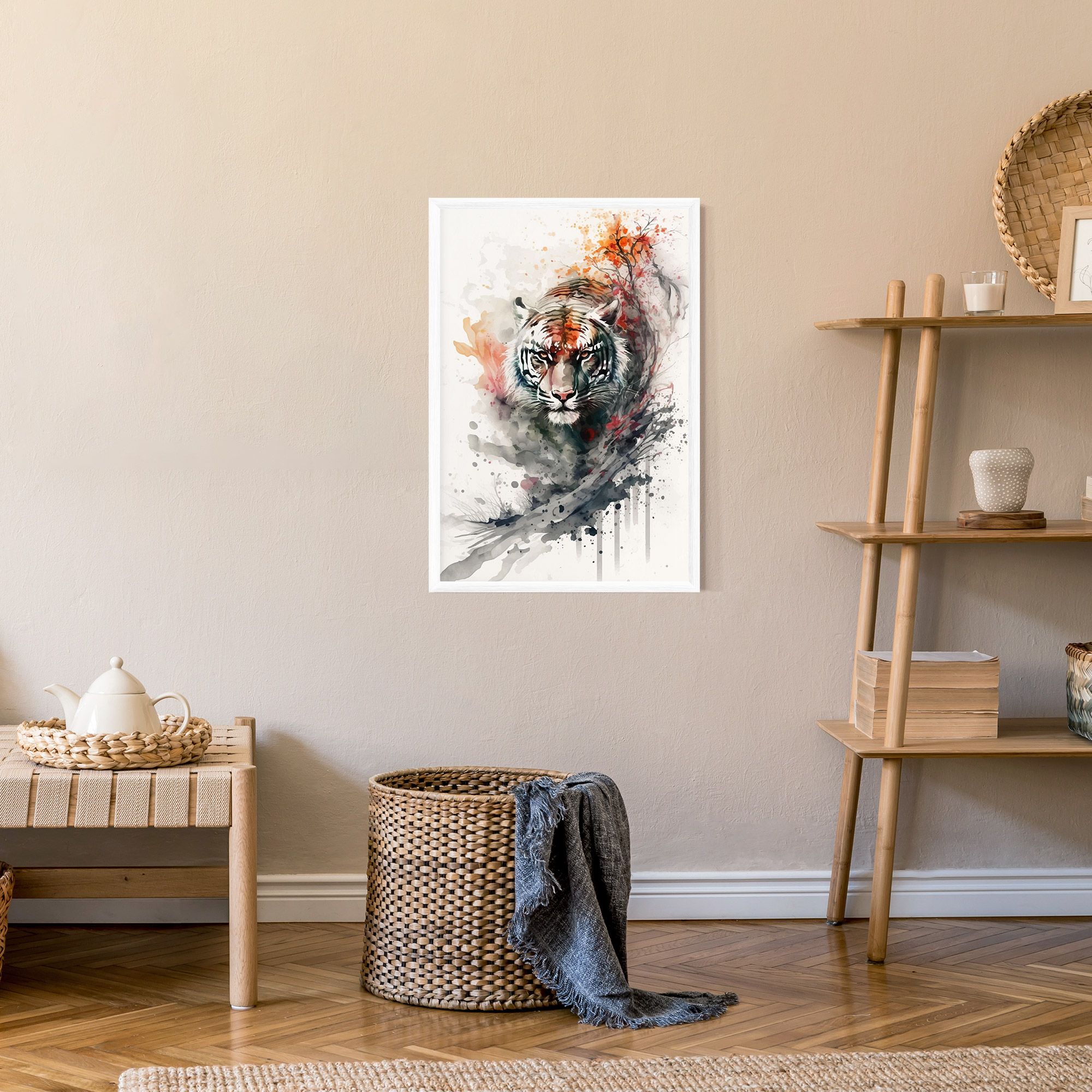 Beautiful Tiger Art mockup 9