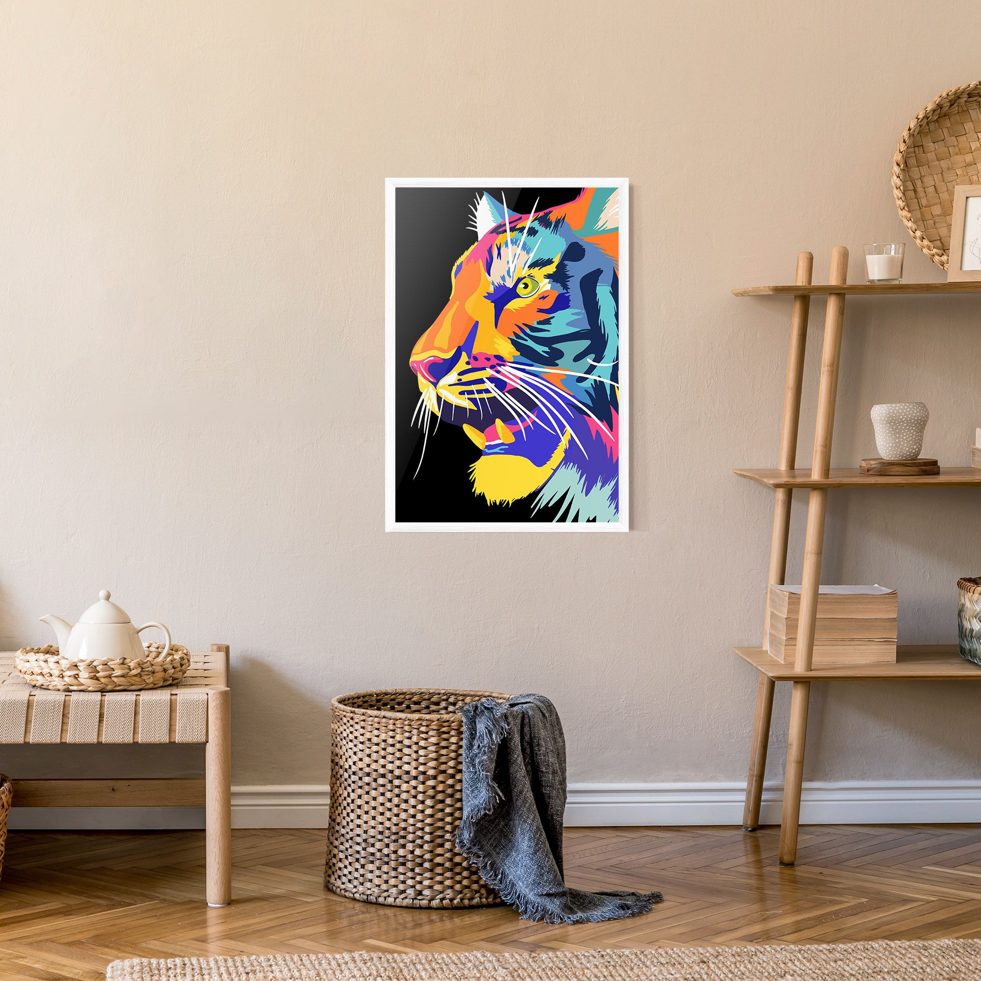 Pretty Colorful Tiger mockup 9