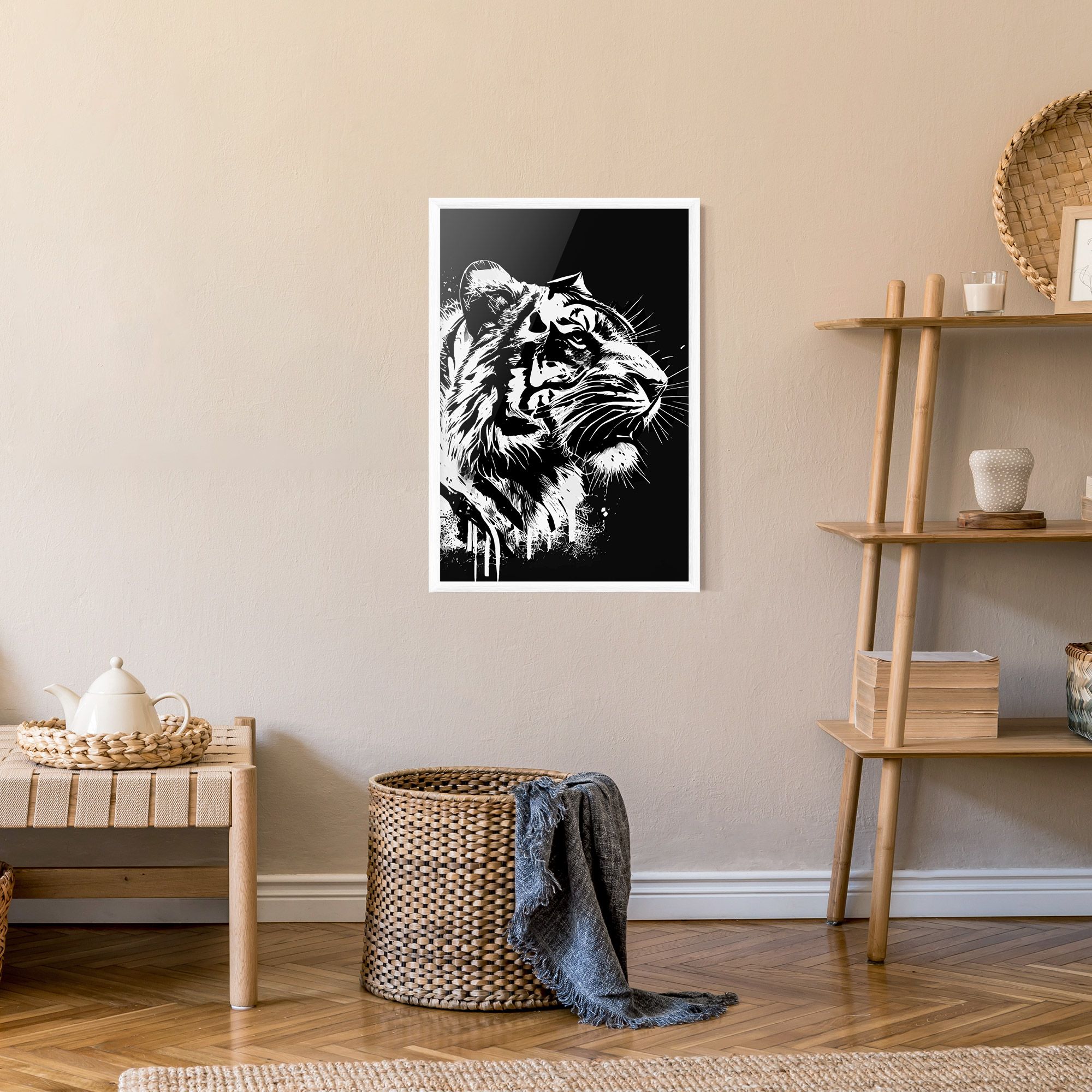 White Ink Tiger mockup 9