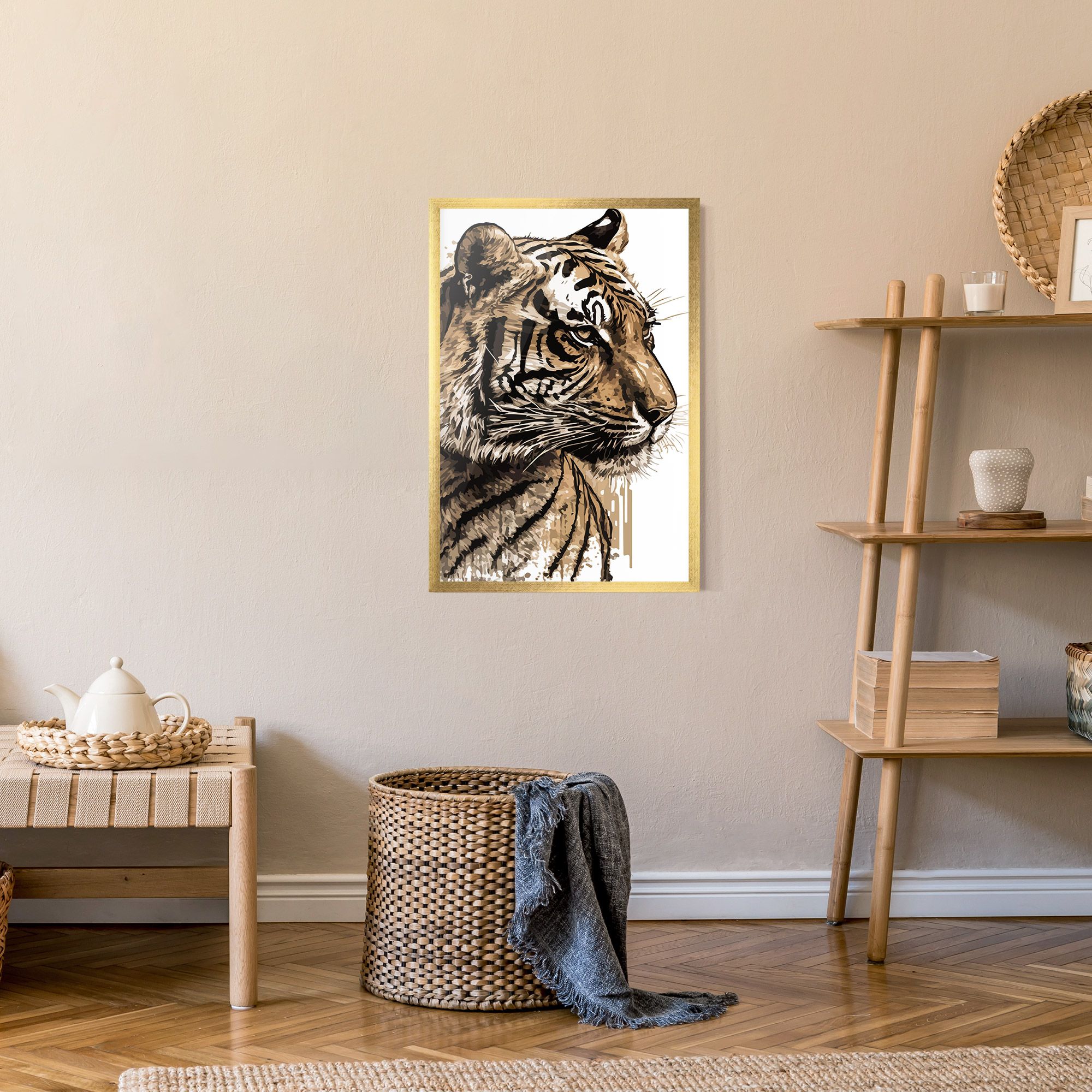 Pretty Tiger Art mockup 9