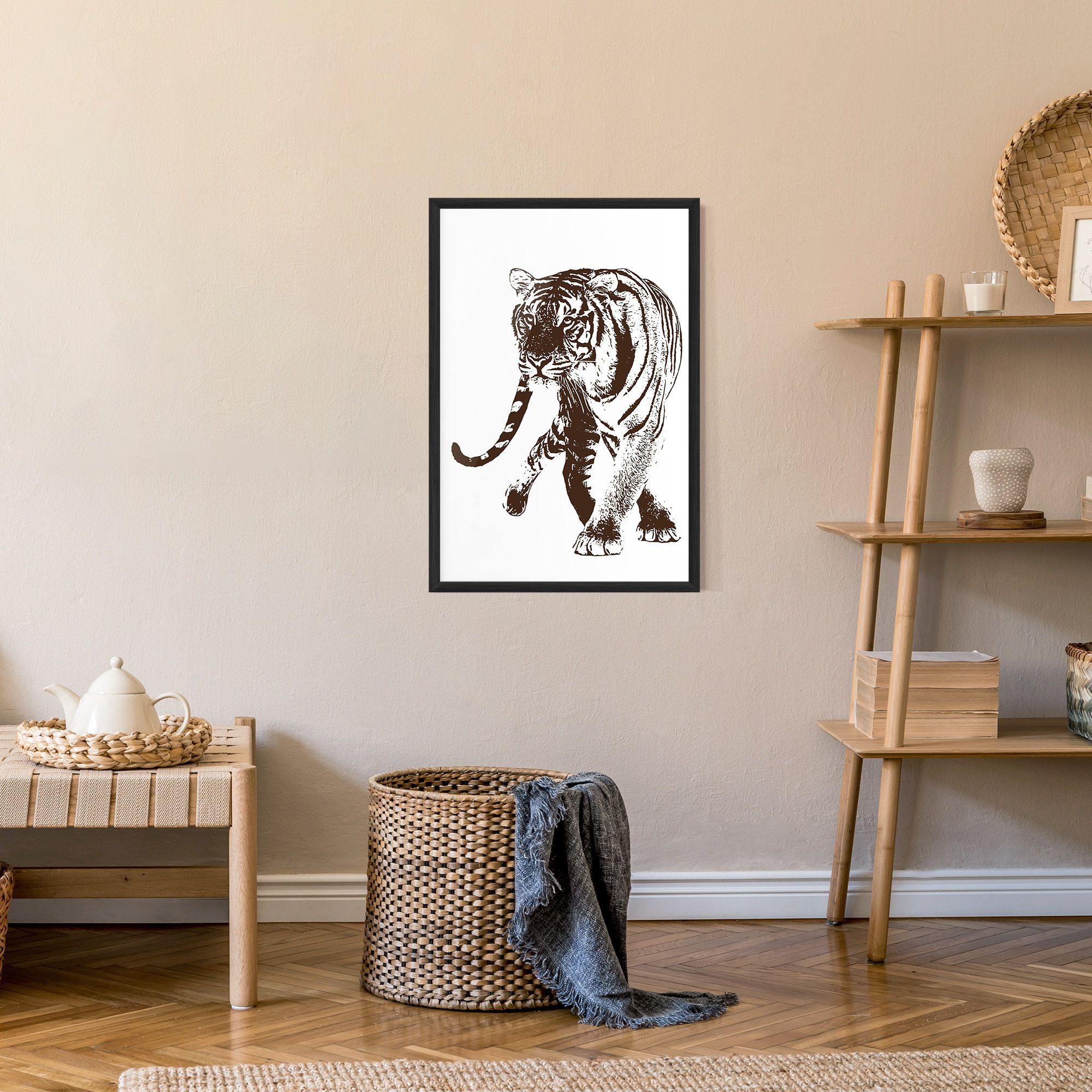 Brown Line Tiger mockup 9