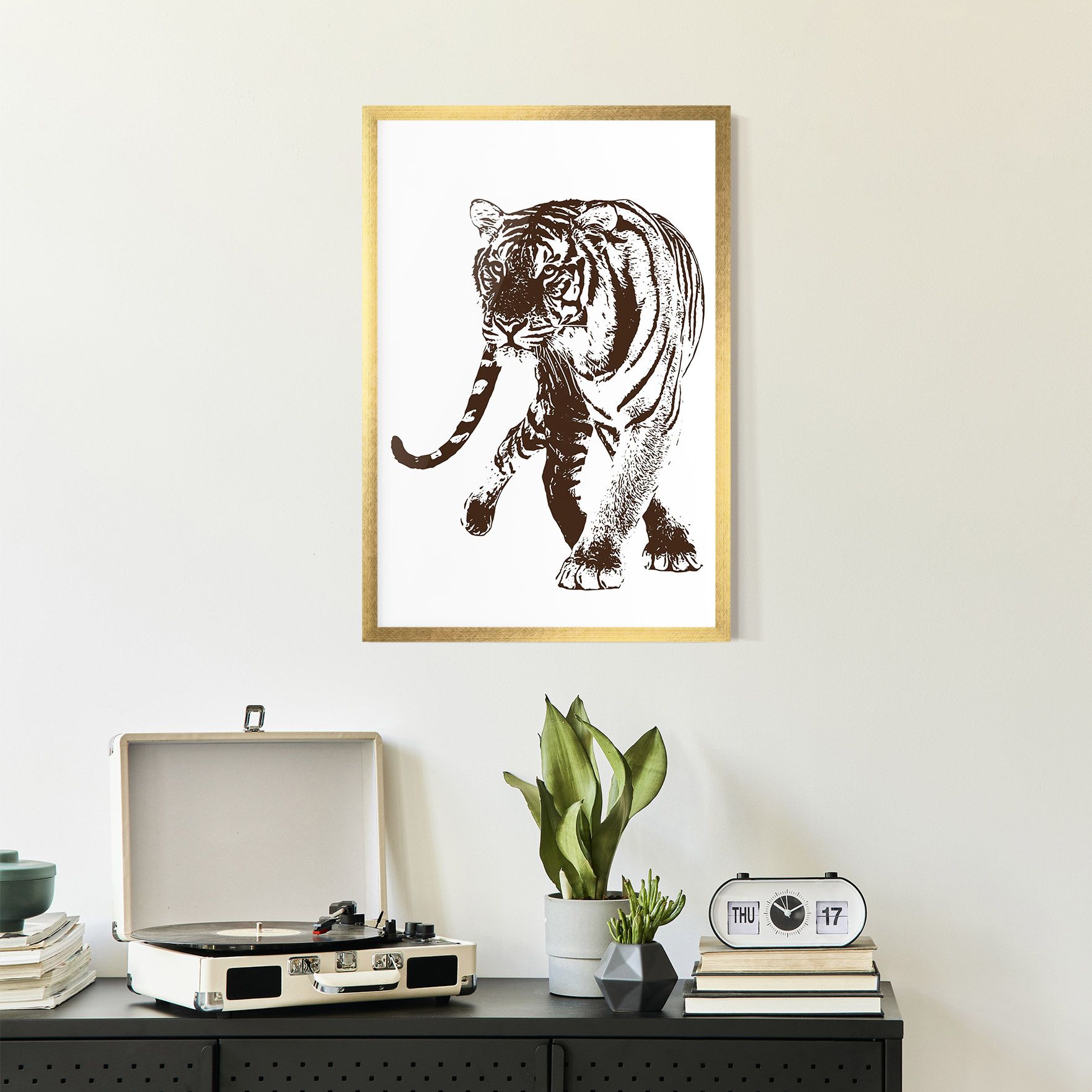 Brown Line Tiger mockup 2