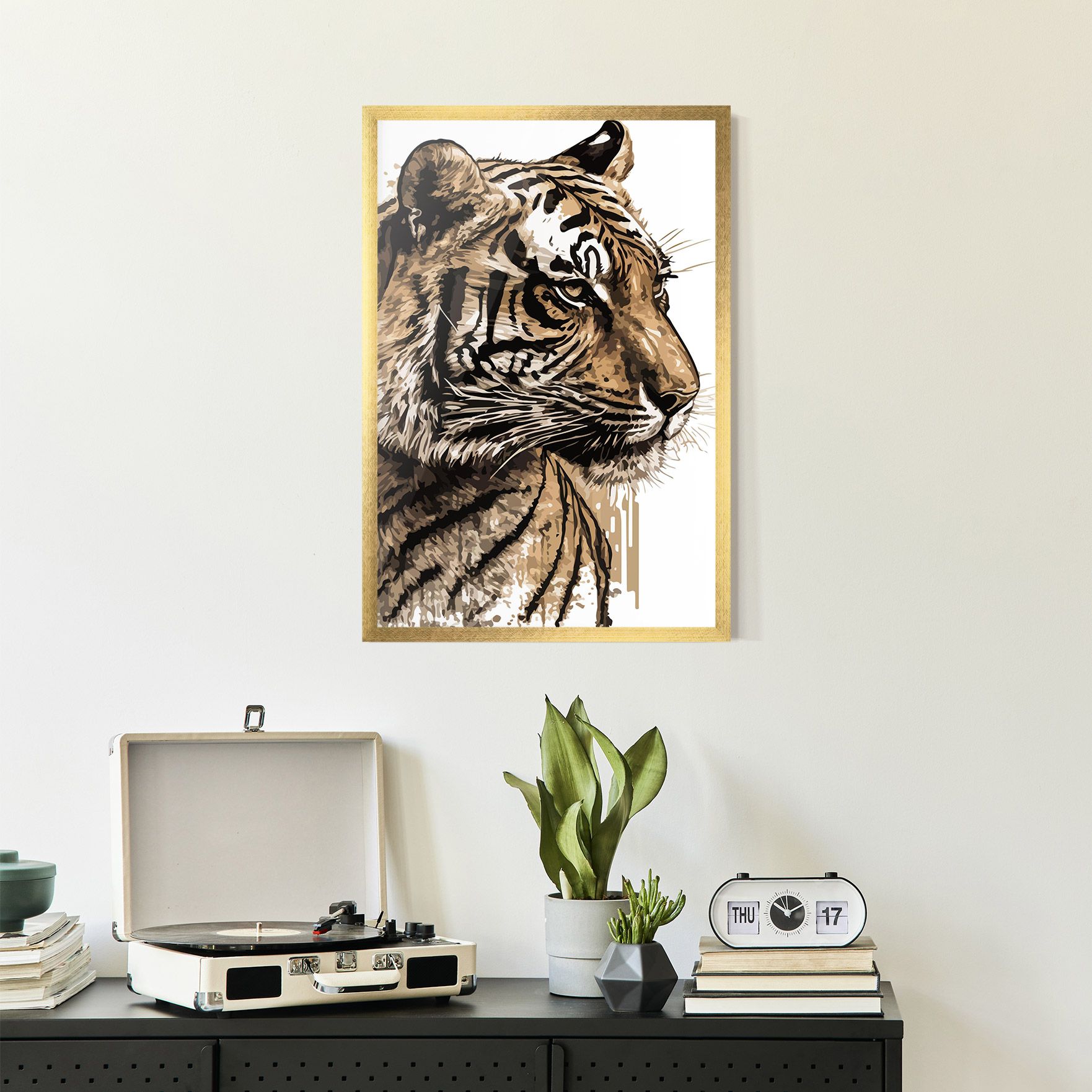 Pretty Tiger Art mockup 2