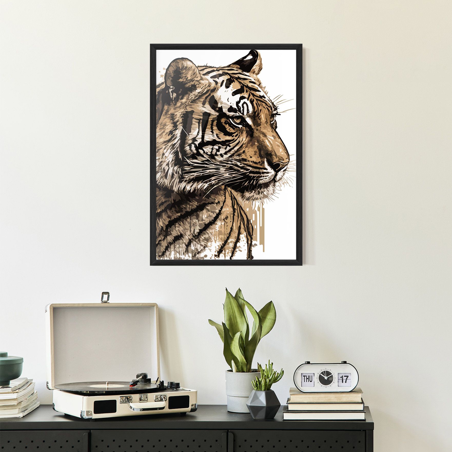 Pretty Tiger Art mockup 2