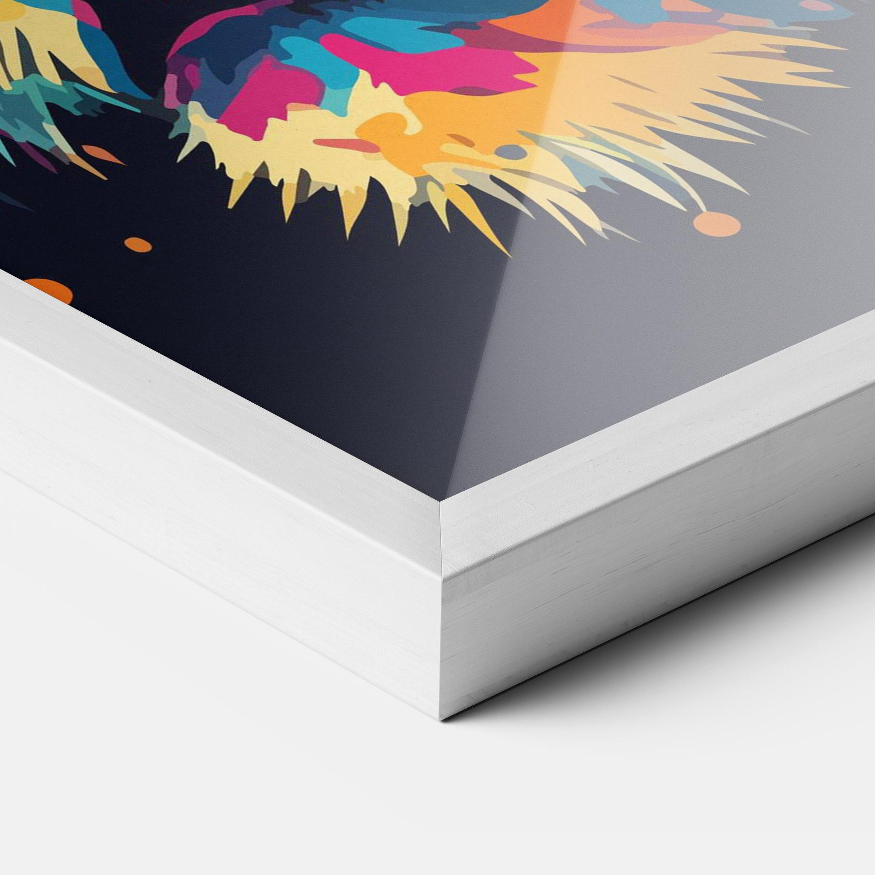 Keretezett Poszter Colorful Tiger mockup 3