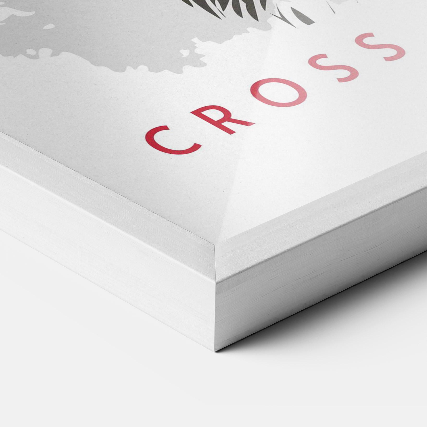 Keretezett Poszter Cross The Fear mockup 3