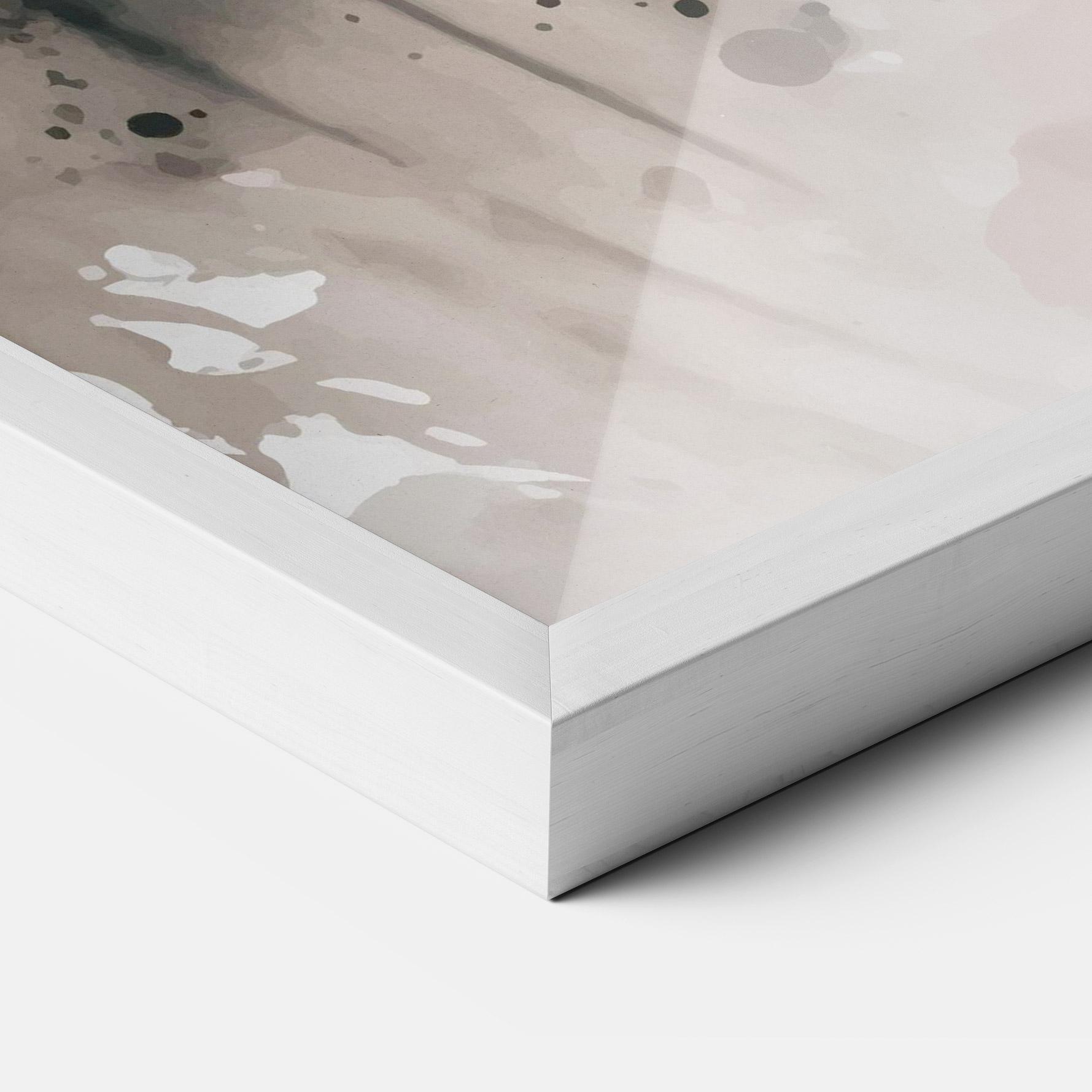 Keretezett Poszter Orange Art Tiger mockup 3