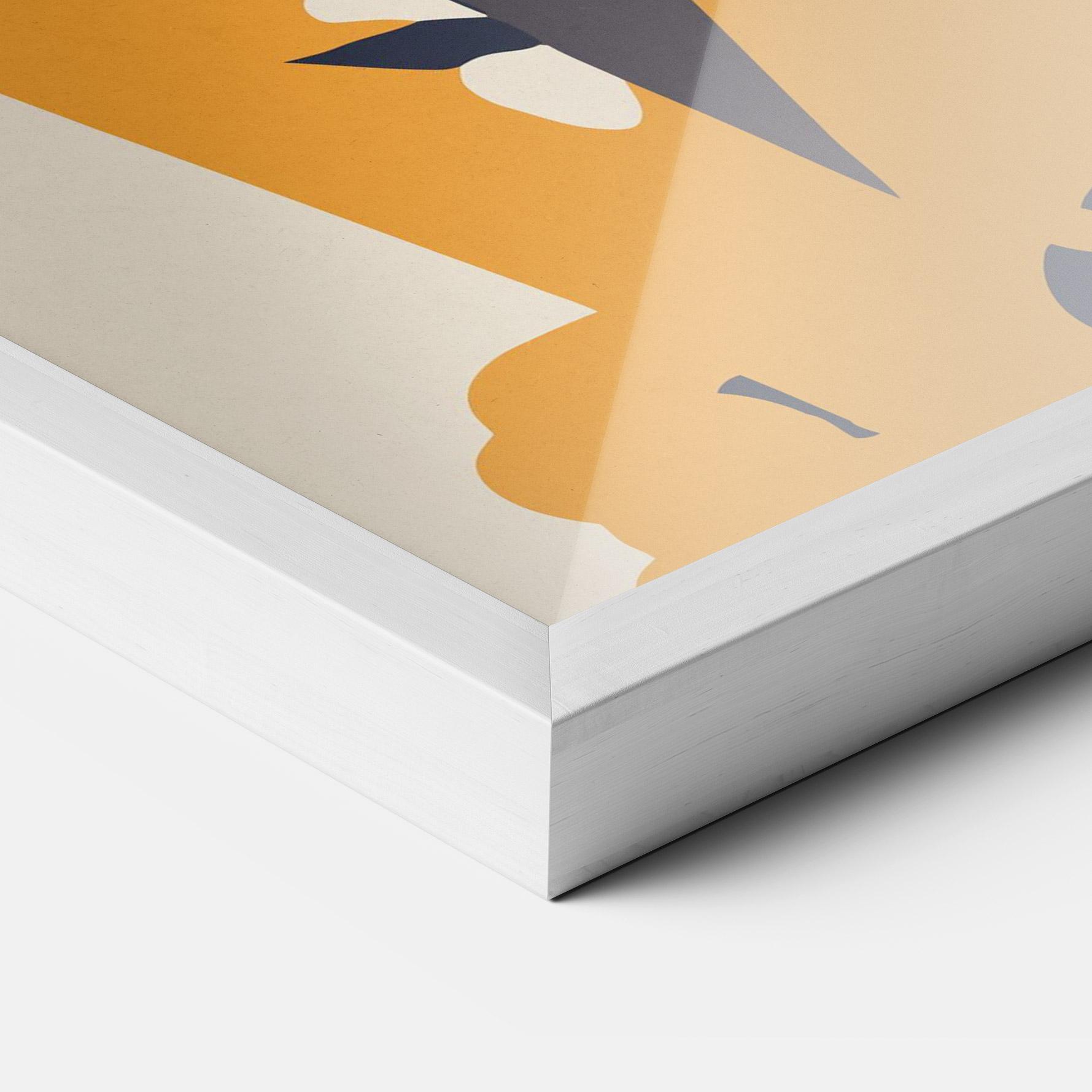 Keretezett Poszter Orange Tiger mockup 3