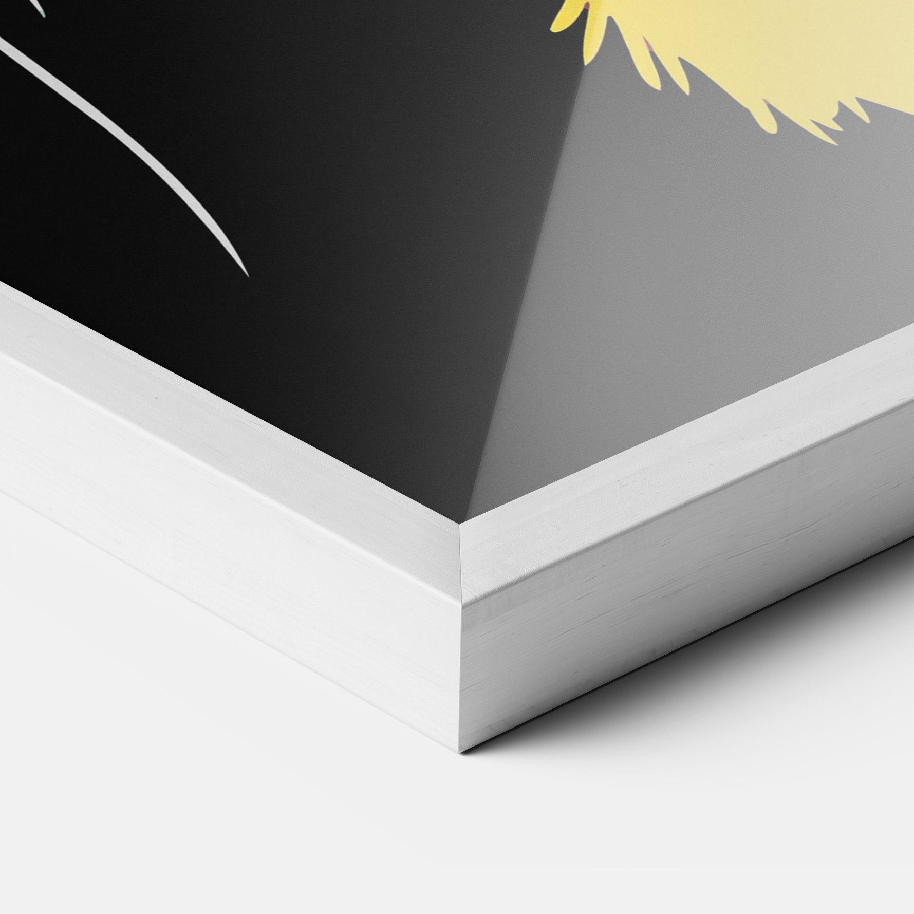 Keretezett Poszter Pretty Colorful Tiger mockup 3