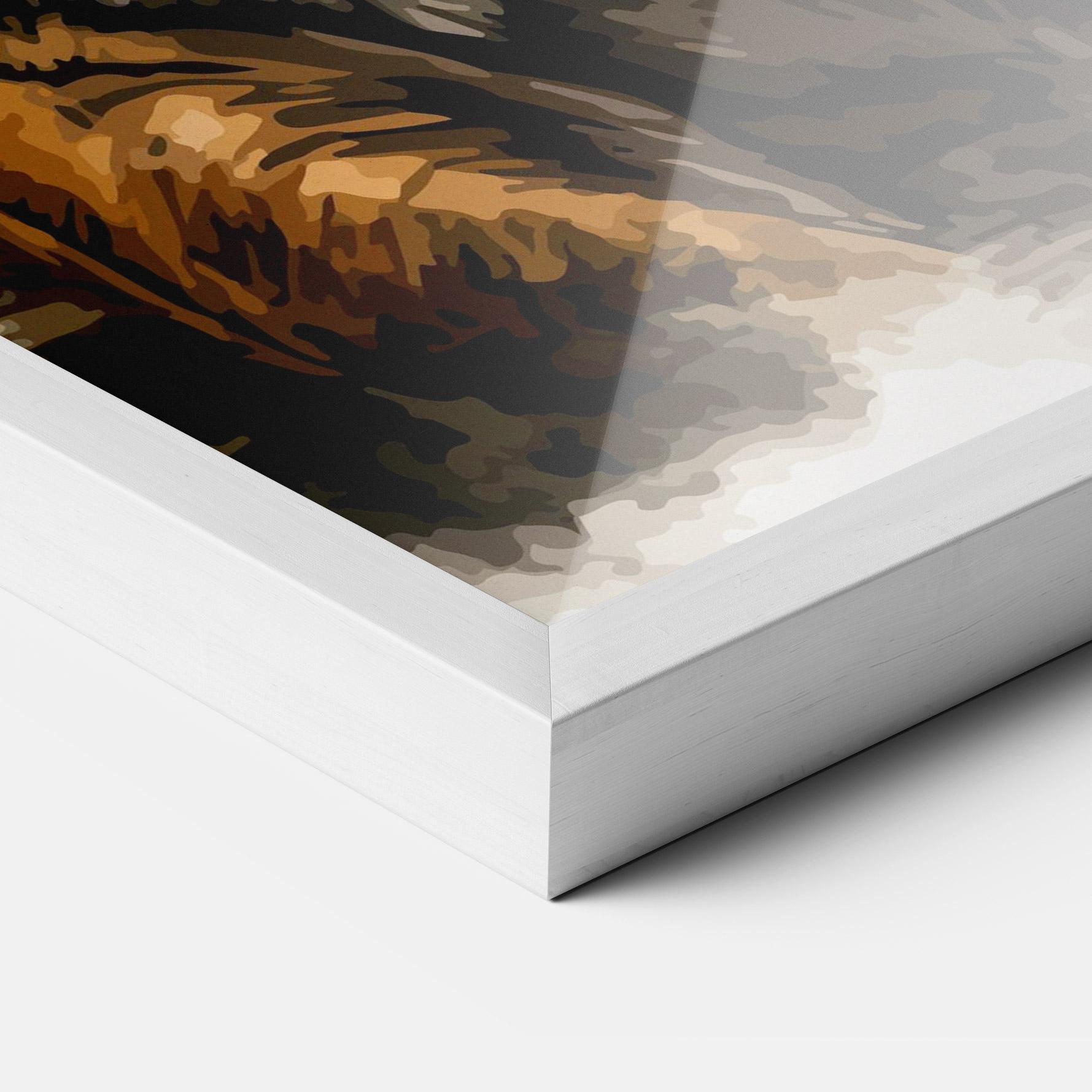 Keretezett Poszter Rain Tiger mockup 3