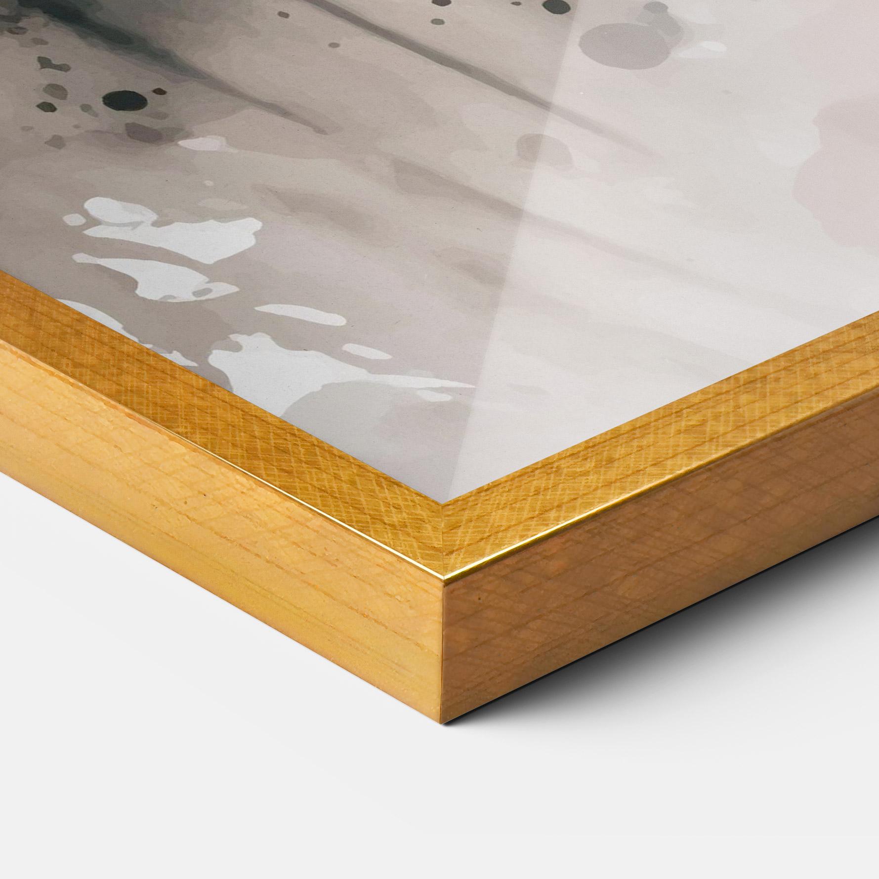 Keretezett Poszter Orange Art Tiger mockup 3