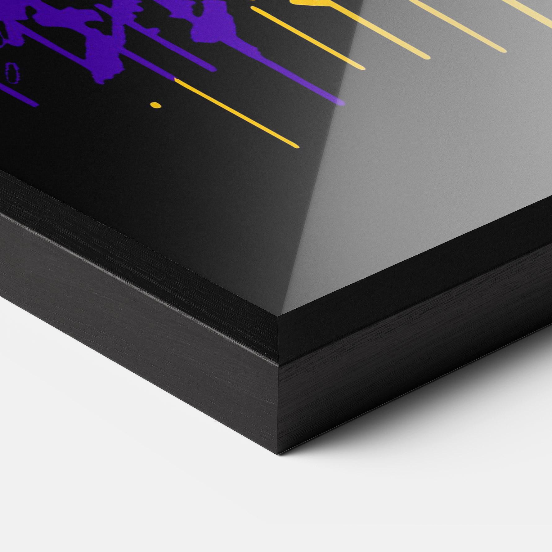 Keretezett Poszter Glasses Tiger mockup 3