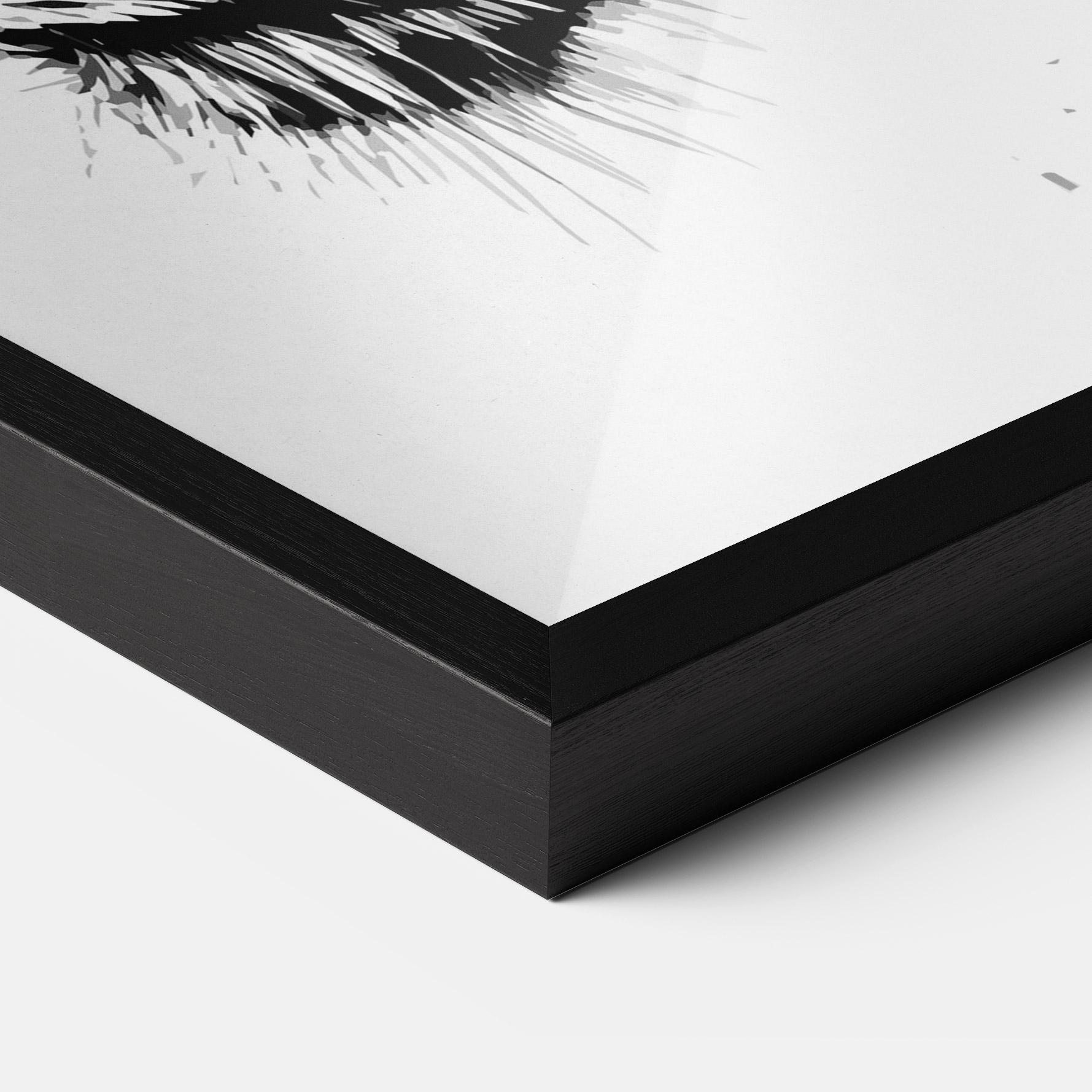 Keretezett Poszter Tiger Profile mockup 3