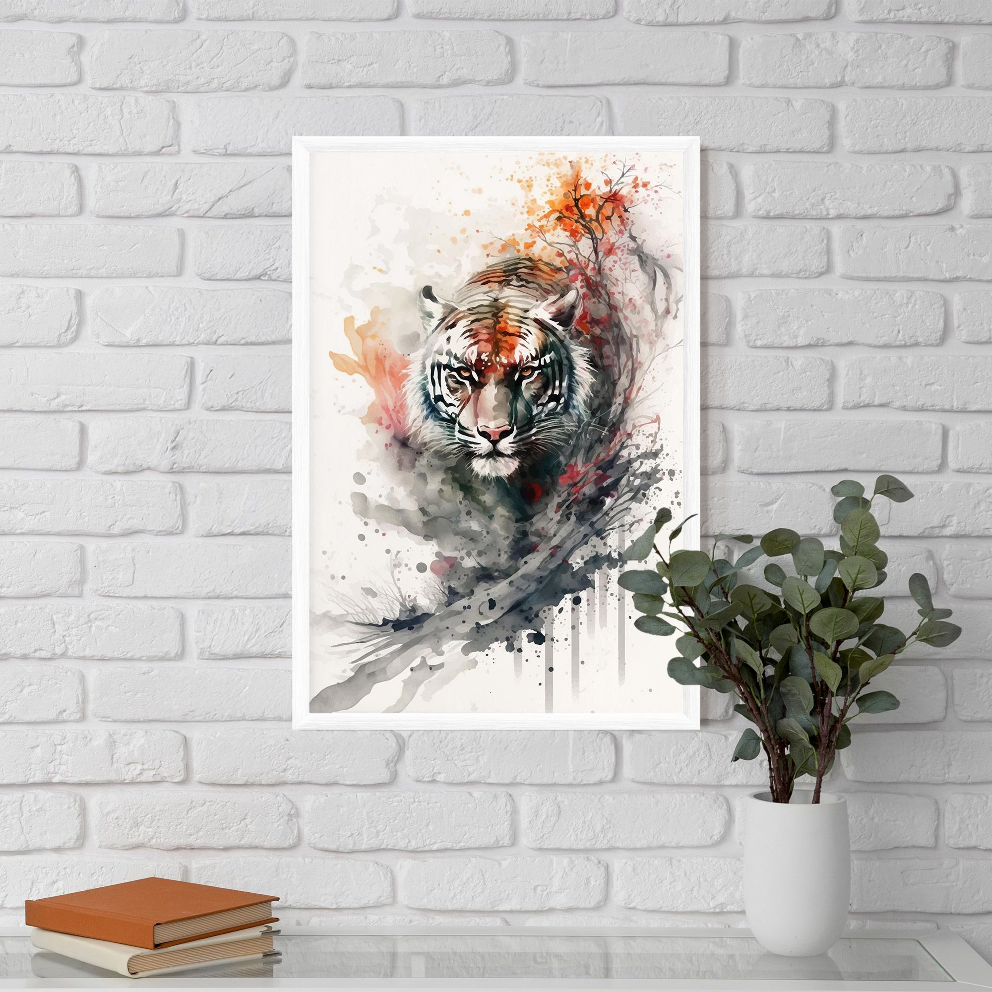 Beautiful Tiger Art mockup 5