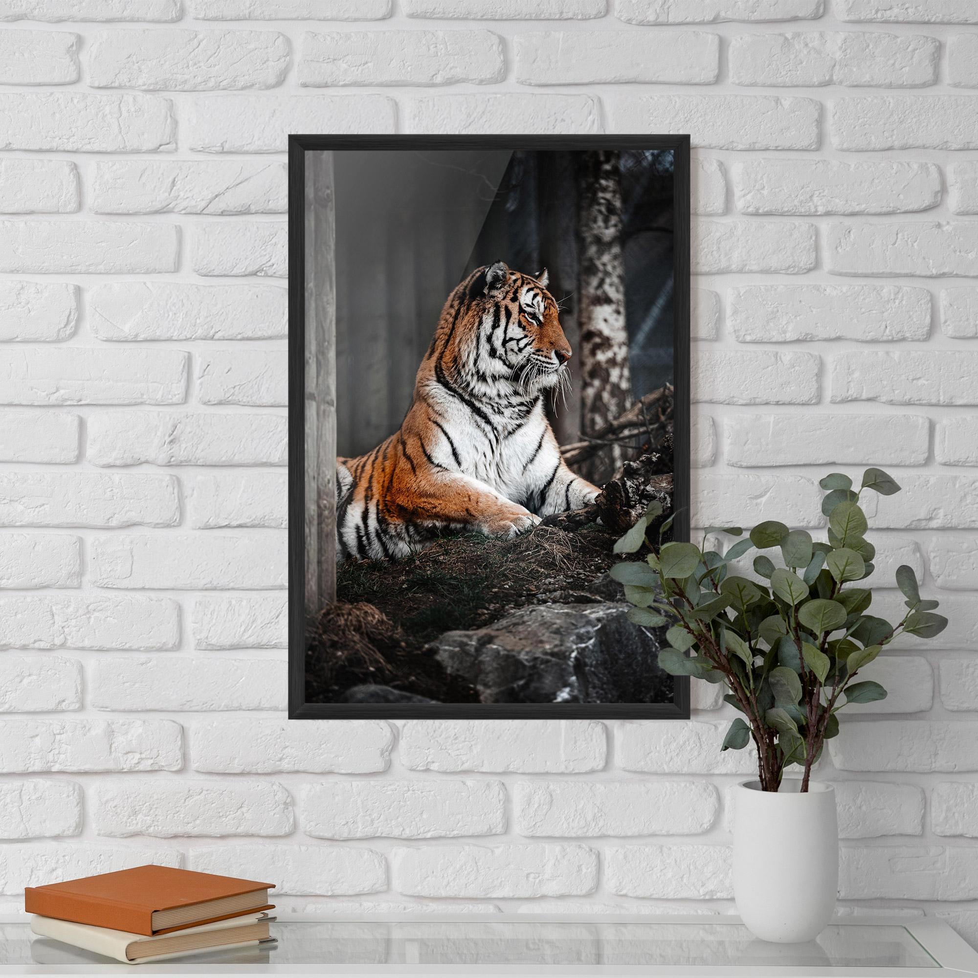Keretezett Poszter Forest Tiger mockup 5