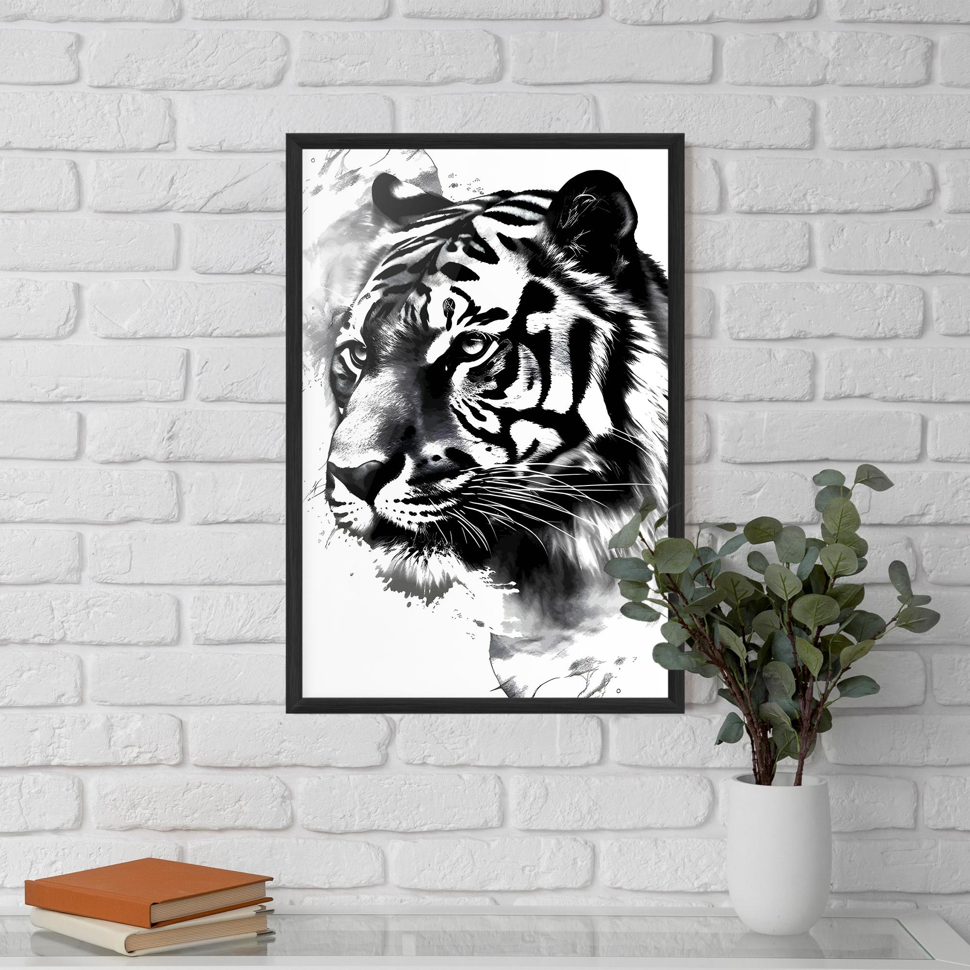 Keretezett Poszter Wonderful Tiger mockup 5