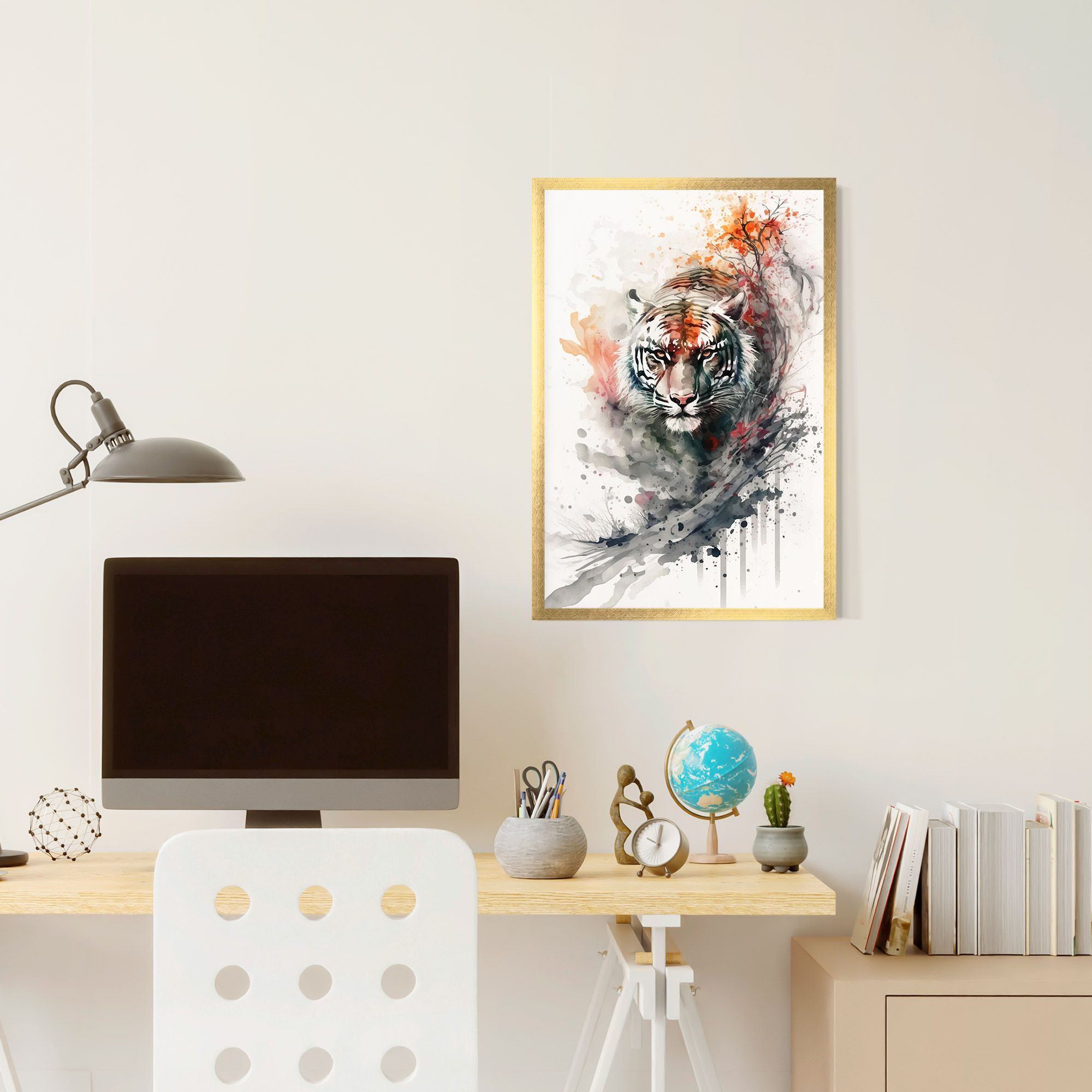 Beautiful Tiger Art mockup 6