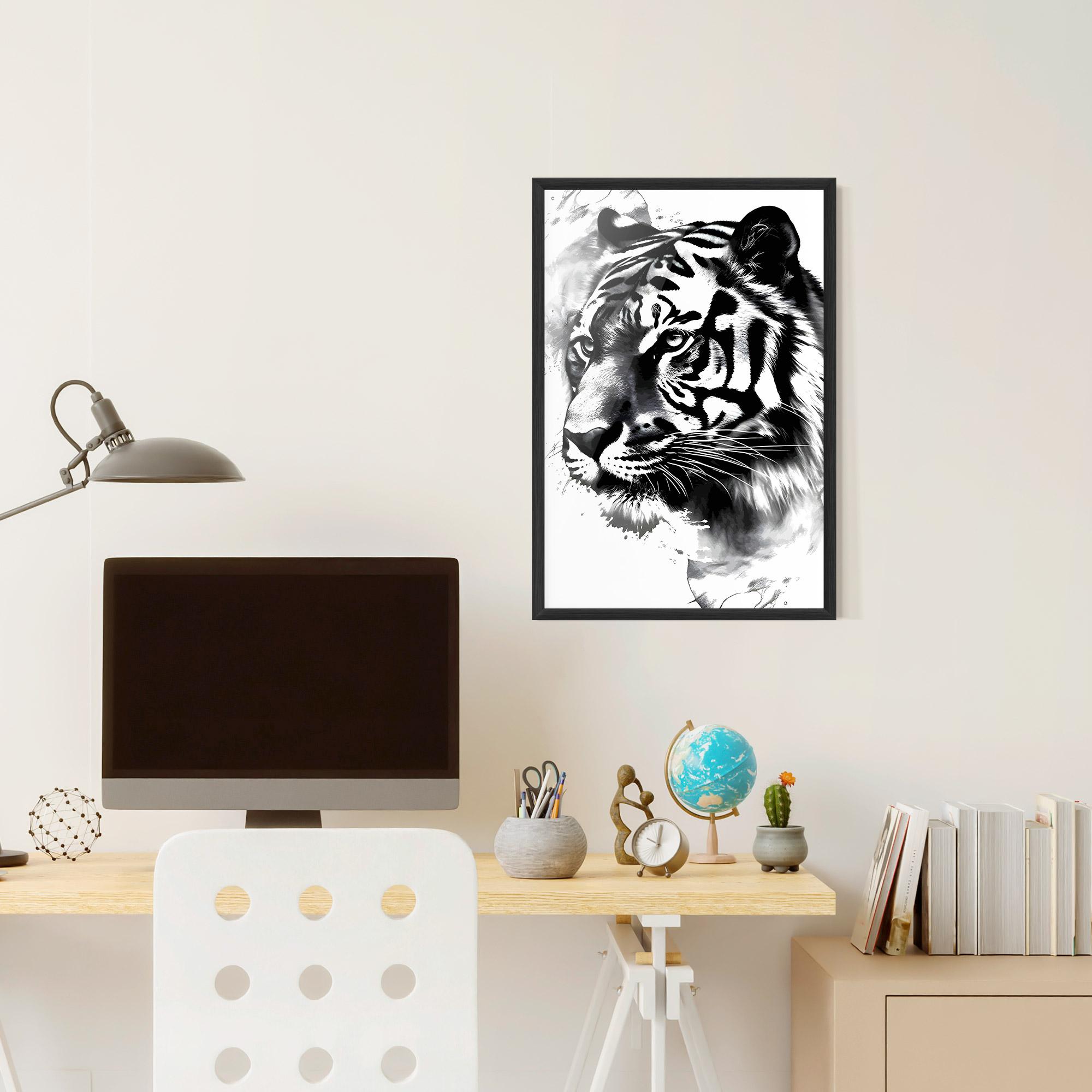 Keretezett Poszter Wonderful Tiger mockup 6