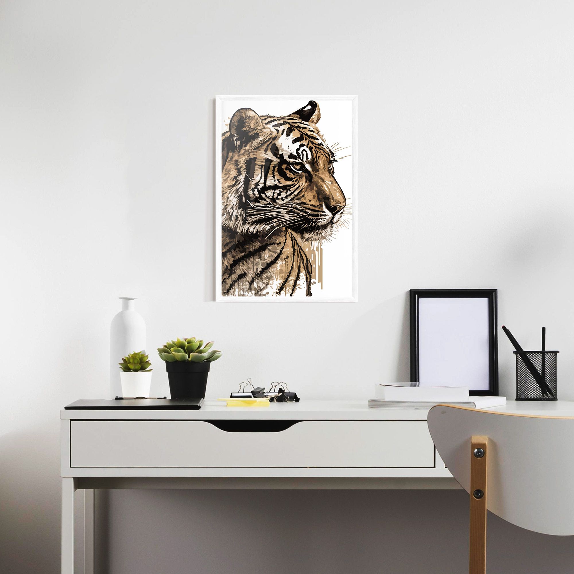 Pretty Tiger Art mockup 7
