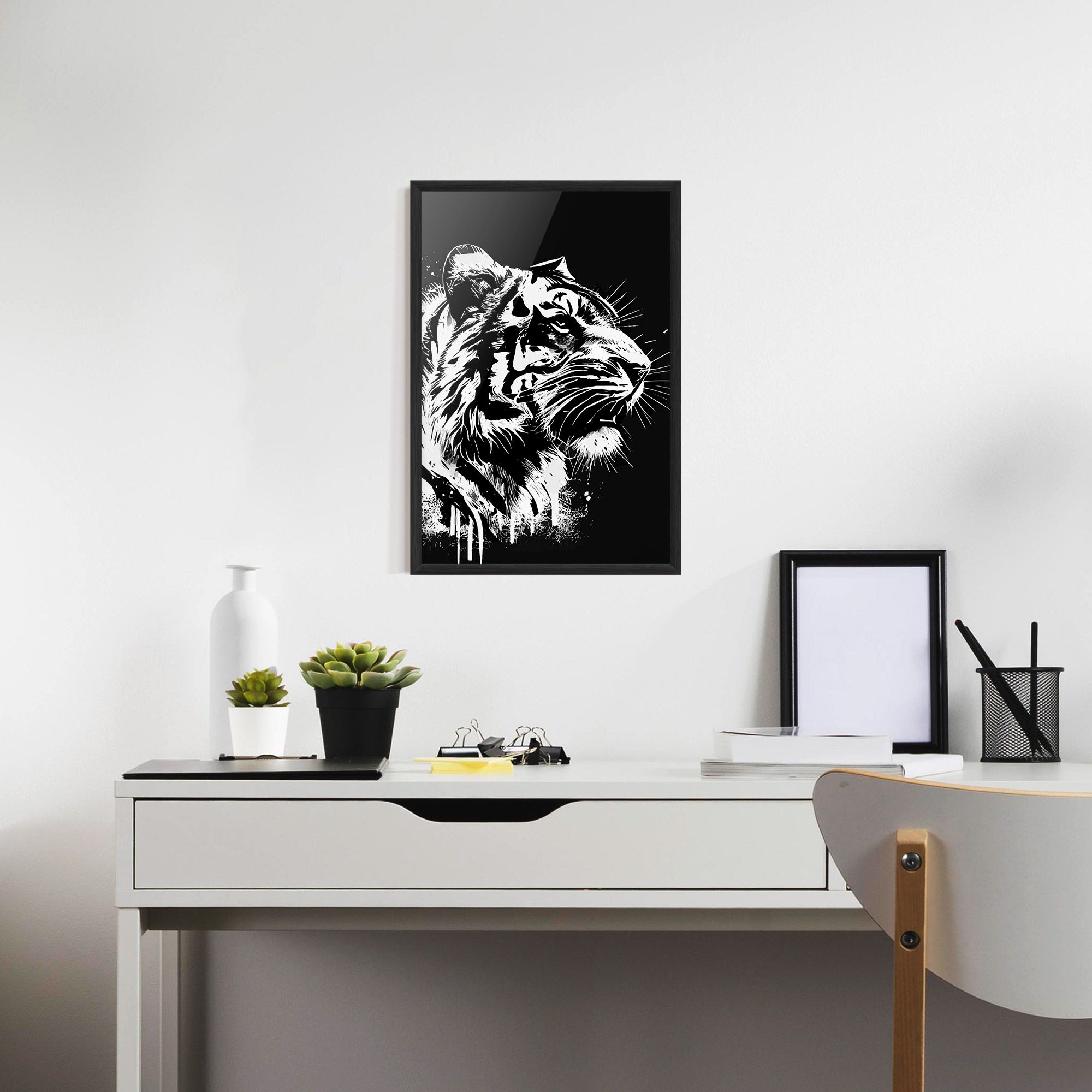 White Ink Tiger mockup 7