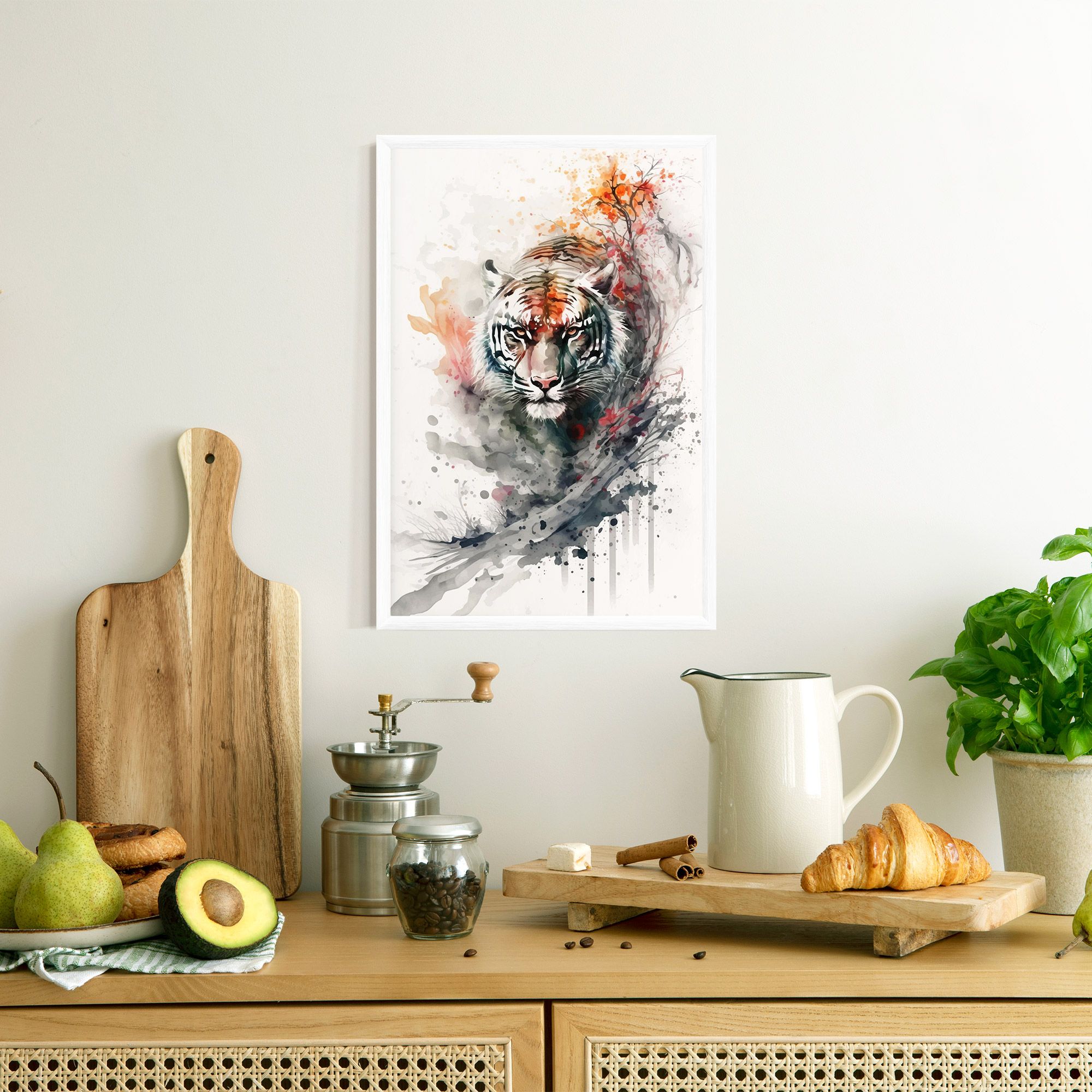 Beautiful Tiger Art mockup 8