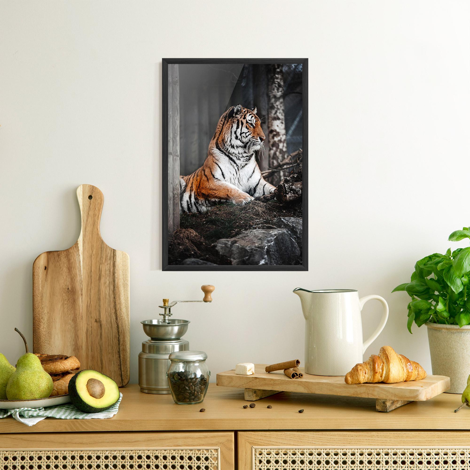Keretezett Poszter Forest Tiger mockup 8