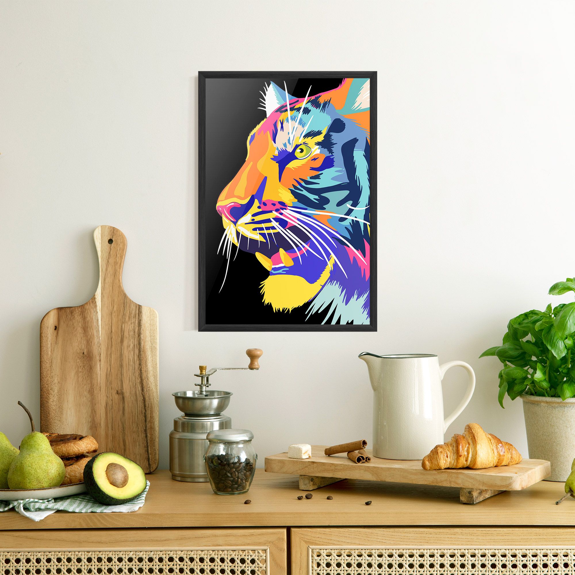 Pretty Colorful Tiger mockup 8