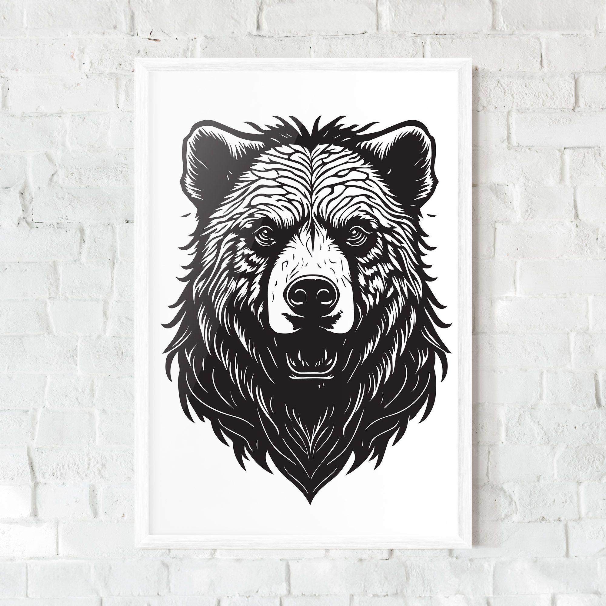 Bear Black Head mockup 0