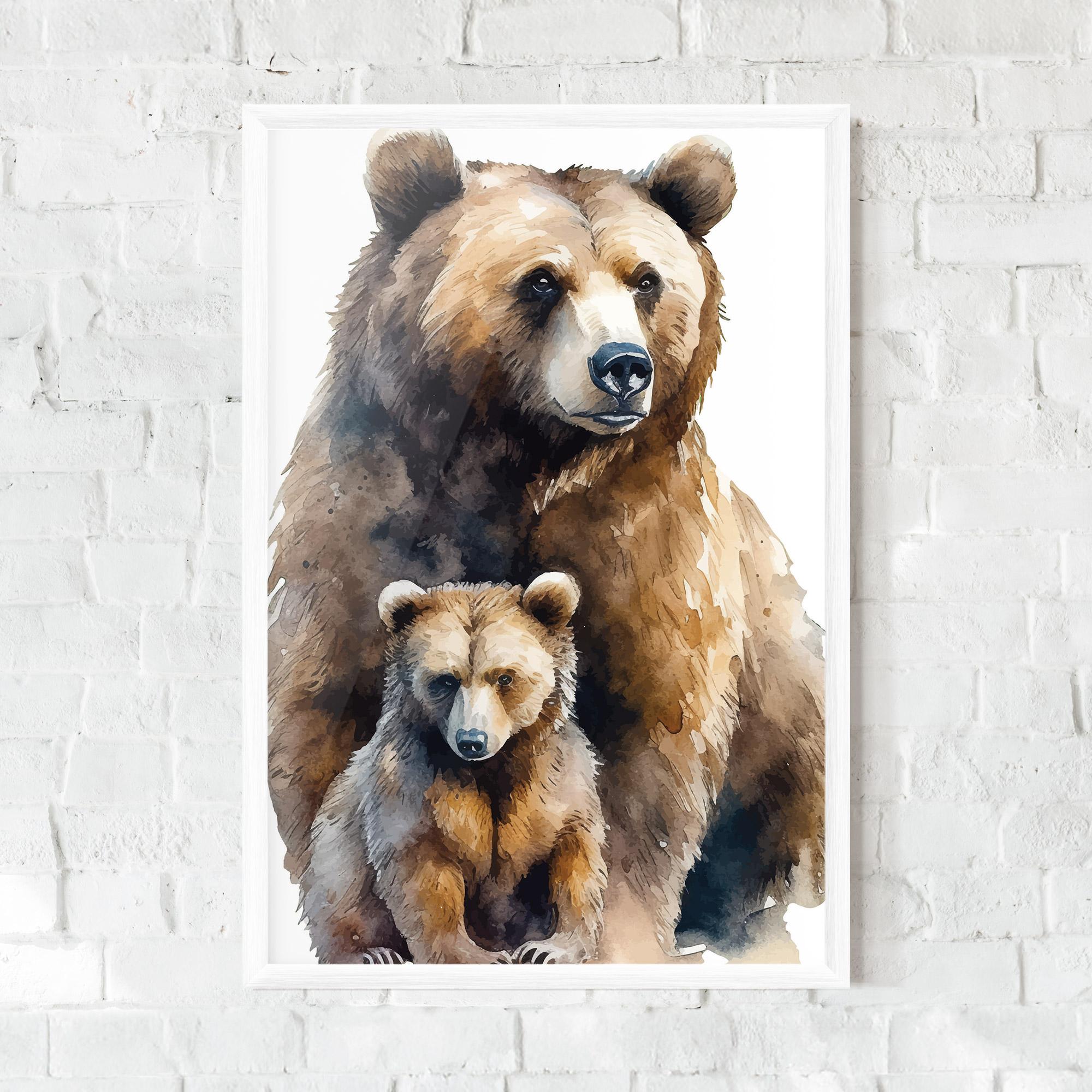 Keretezett Poszter Mama Bear mockup 0