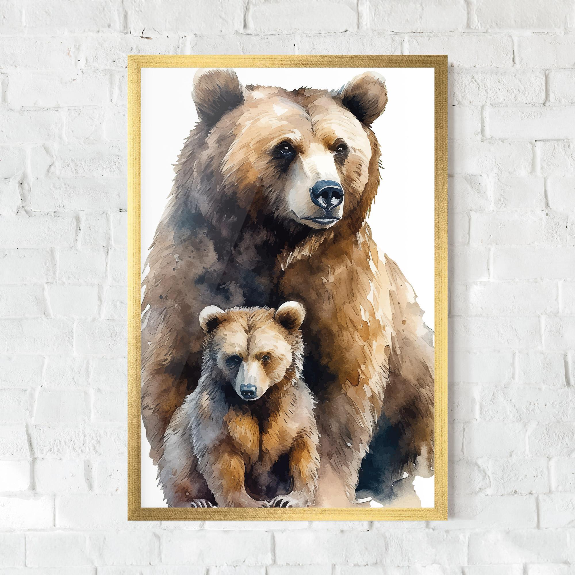Keretezett Poszter Mama Bear mockup 0
