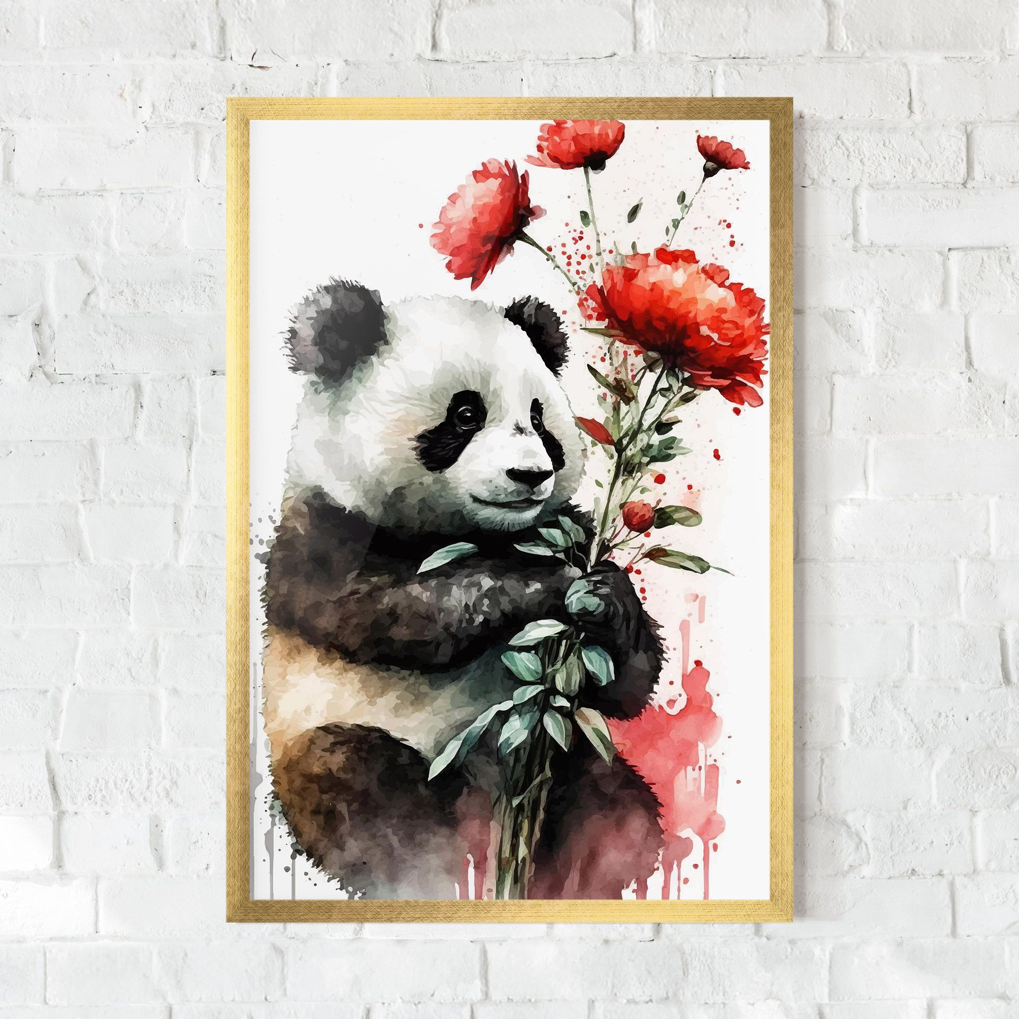 Red Flower Panda mockup 0