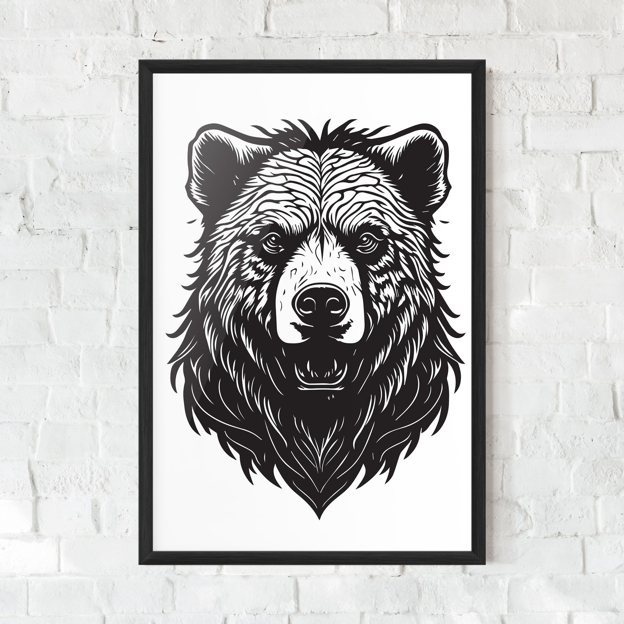 Bear Black Head mockup 0