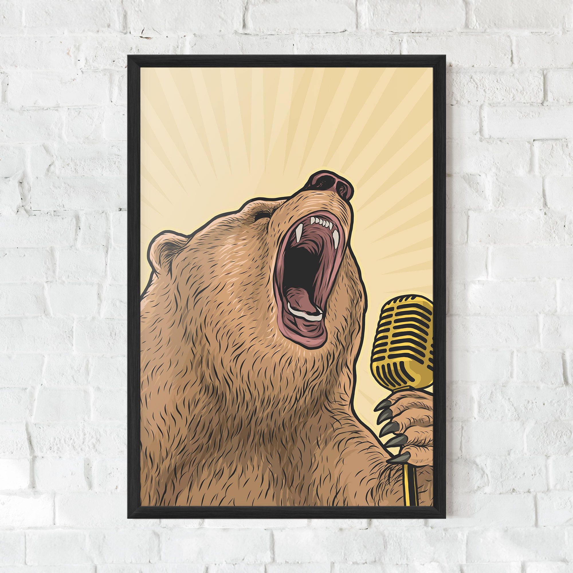 Bear Singing mockup 0