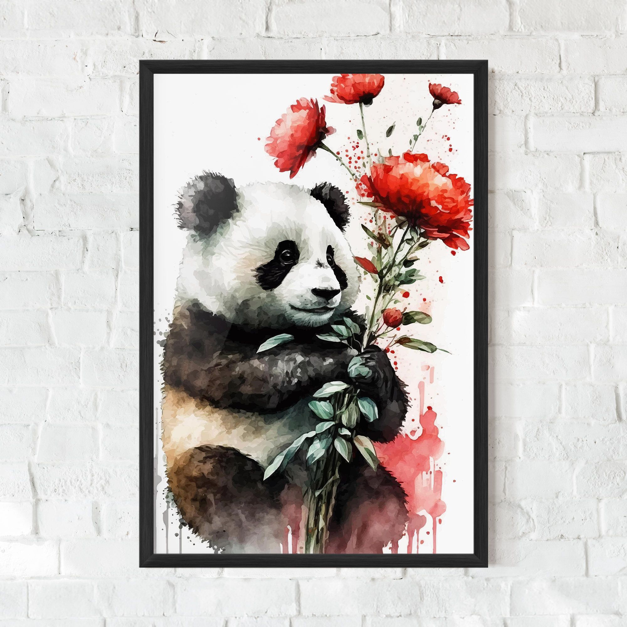 Red Flower Panda mockup 0