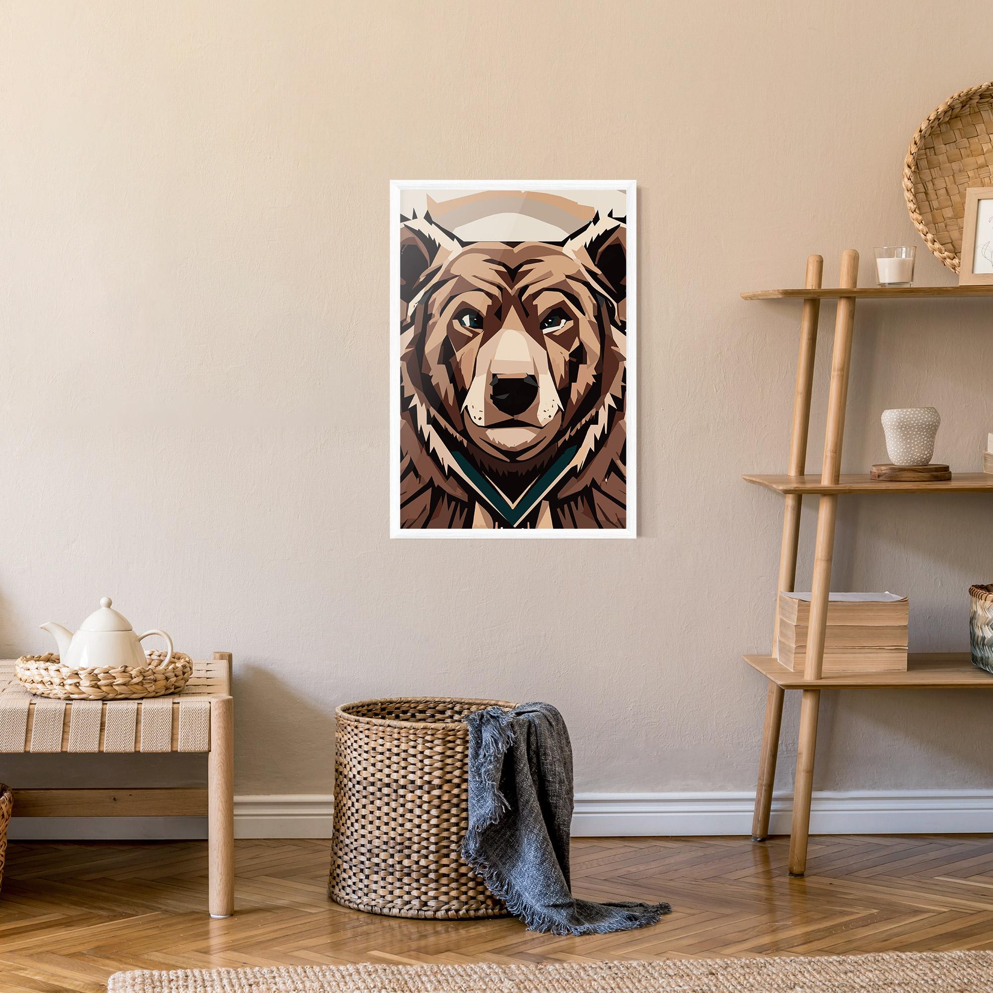 Keretezett Poszter Grizzly Art mockup 9