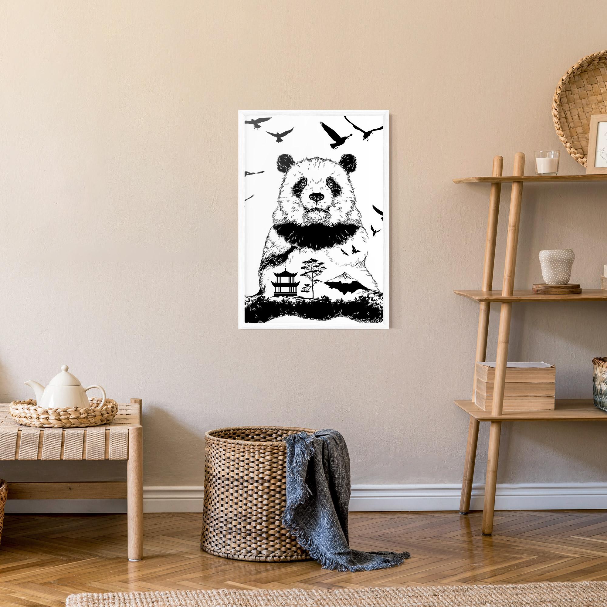 Keretezett Poszter Panda Bear mockup 9
