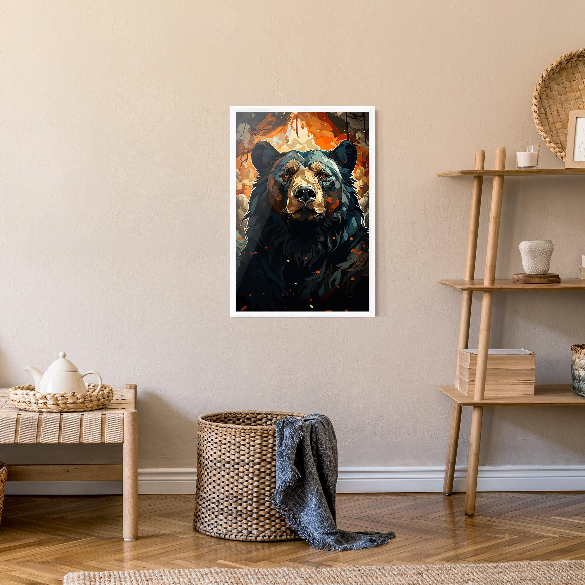 Keretezett Poszter Pretty Bear Art mockup 9