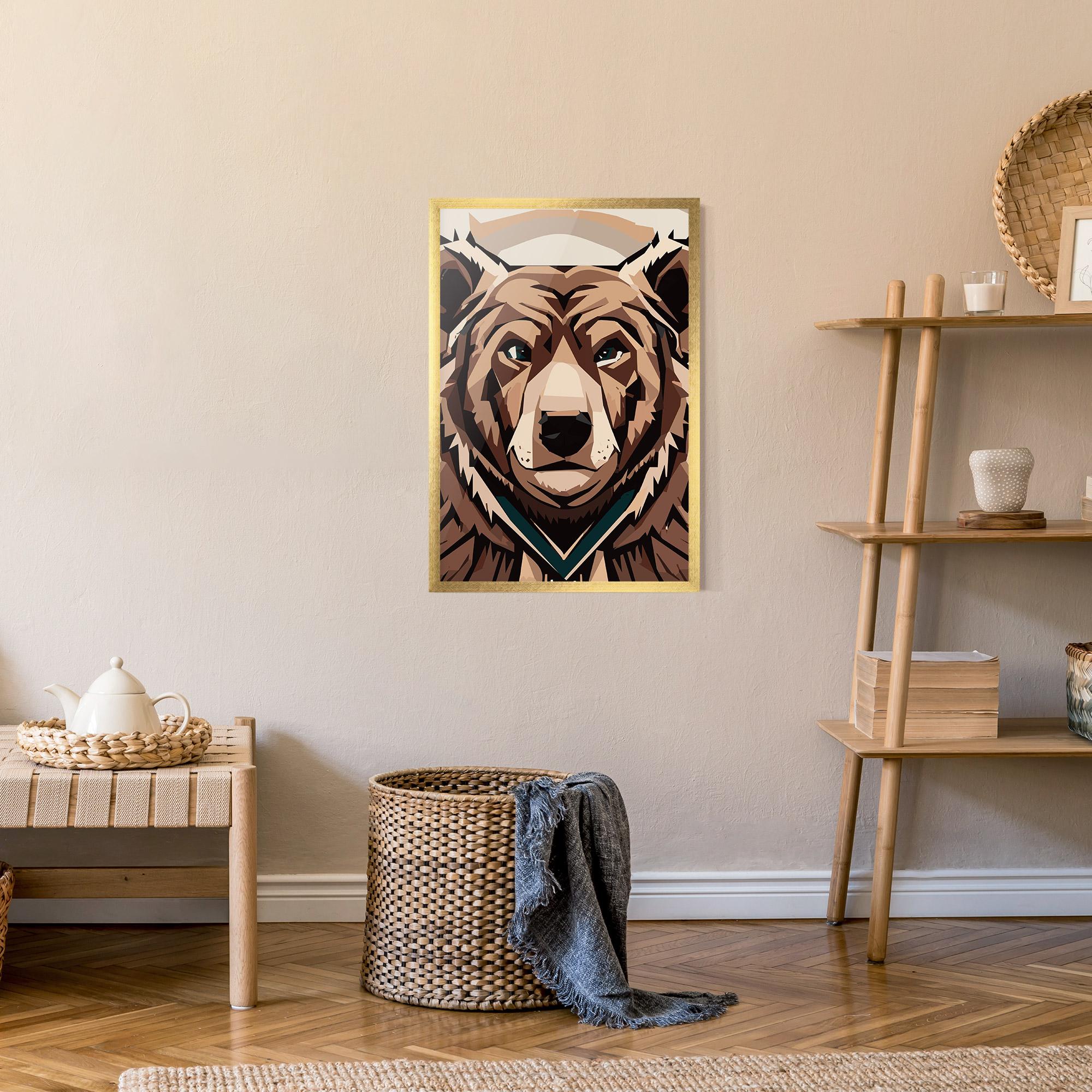 Keretezett Poszter Grizzly Art mockup 9