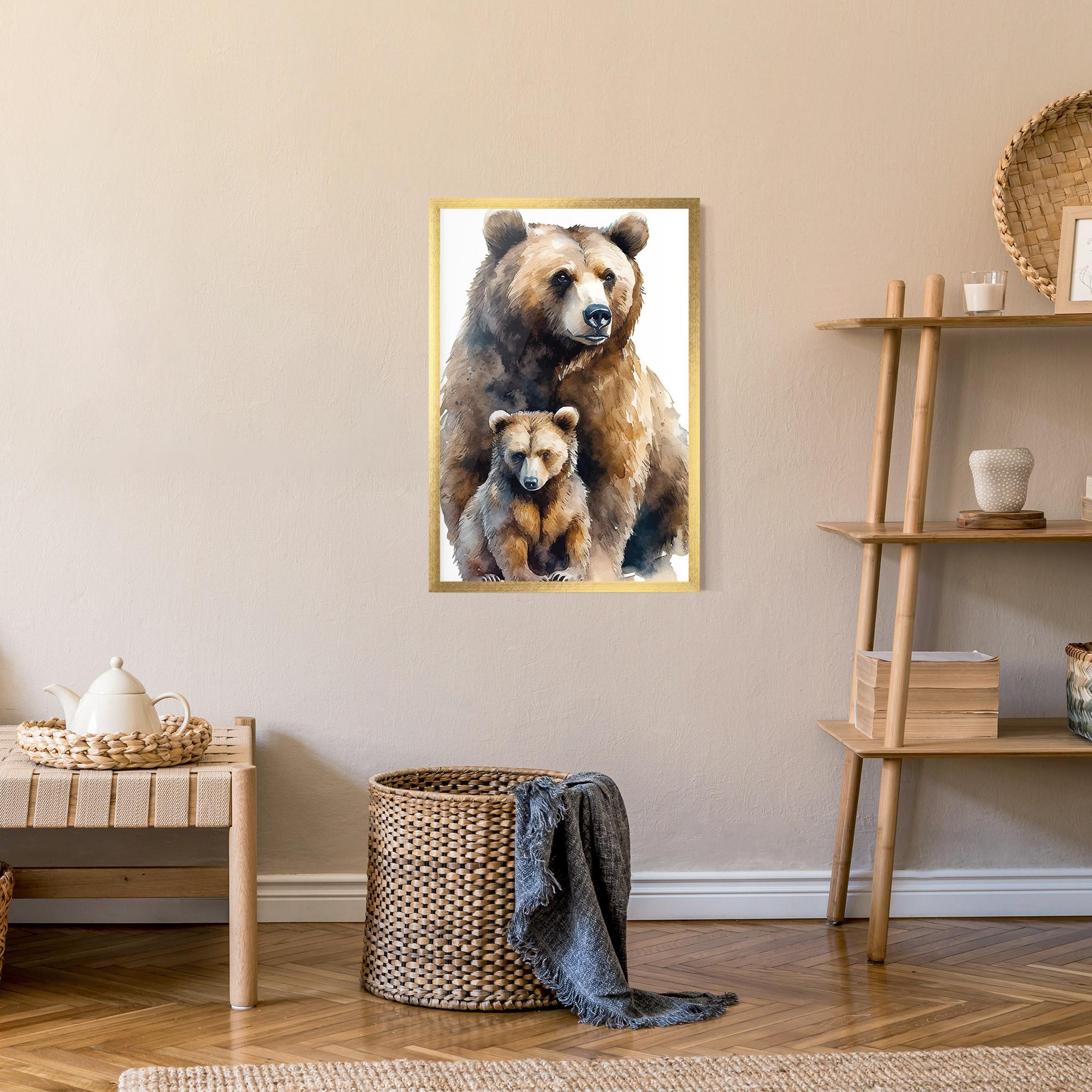 Keretezett Poszter Mama Bear mockup 9