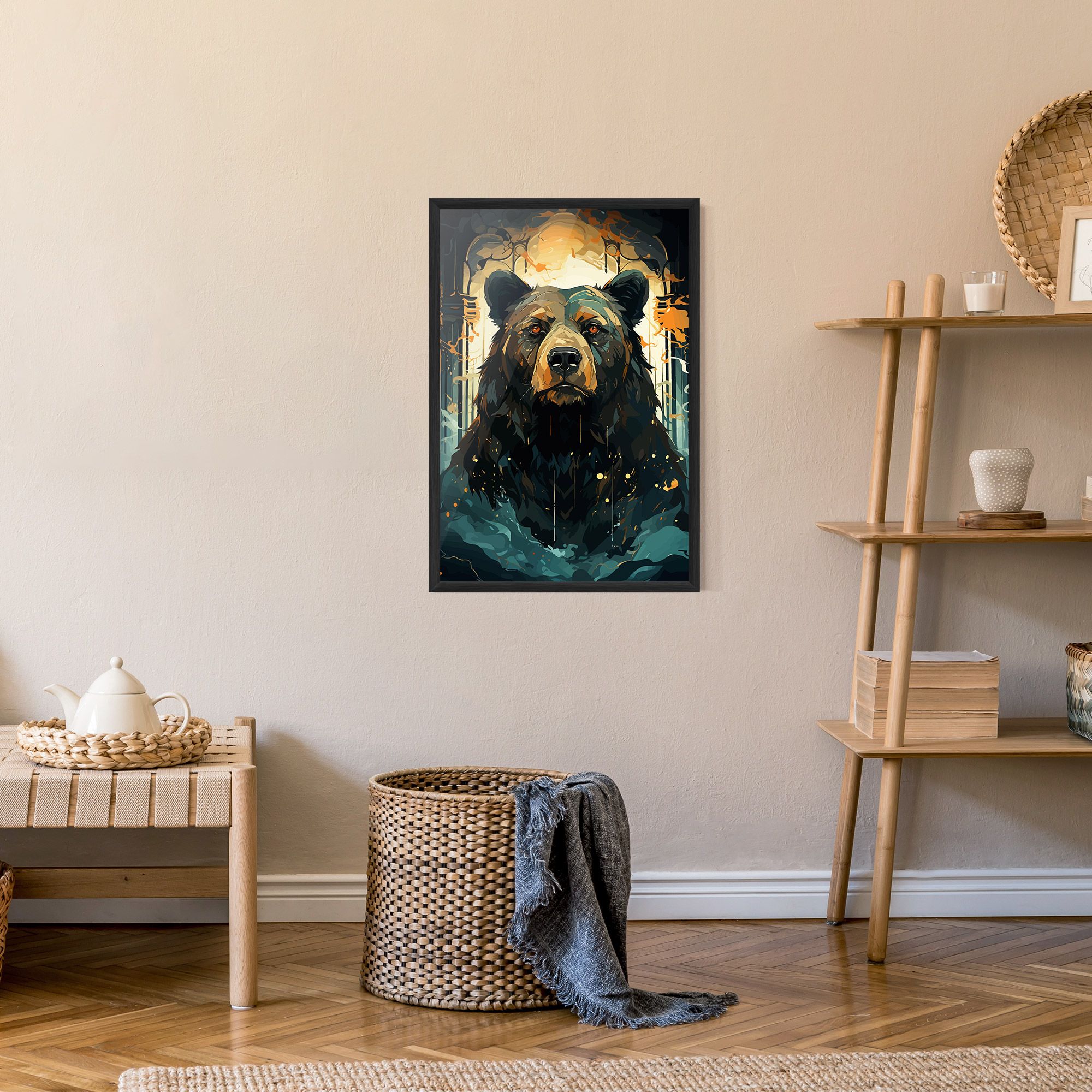 Brown Bear Art mockup 9