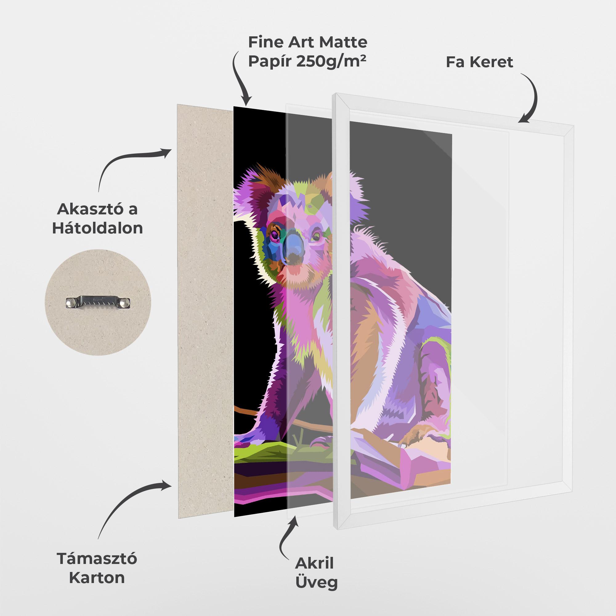 Keretezett Poszter Koala Art mockup 1