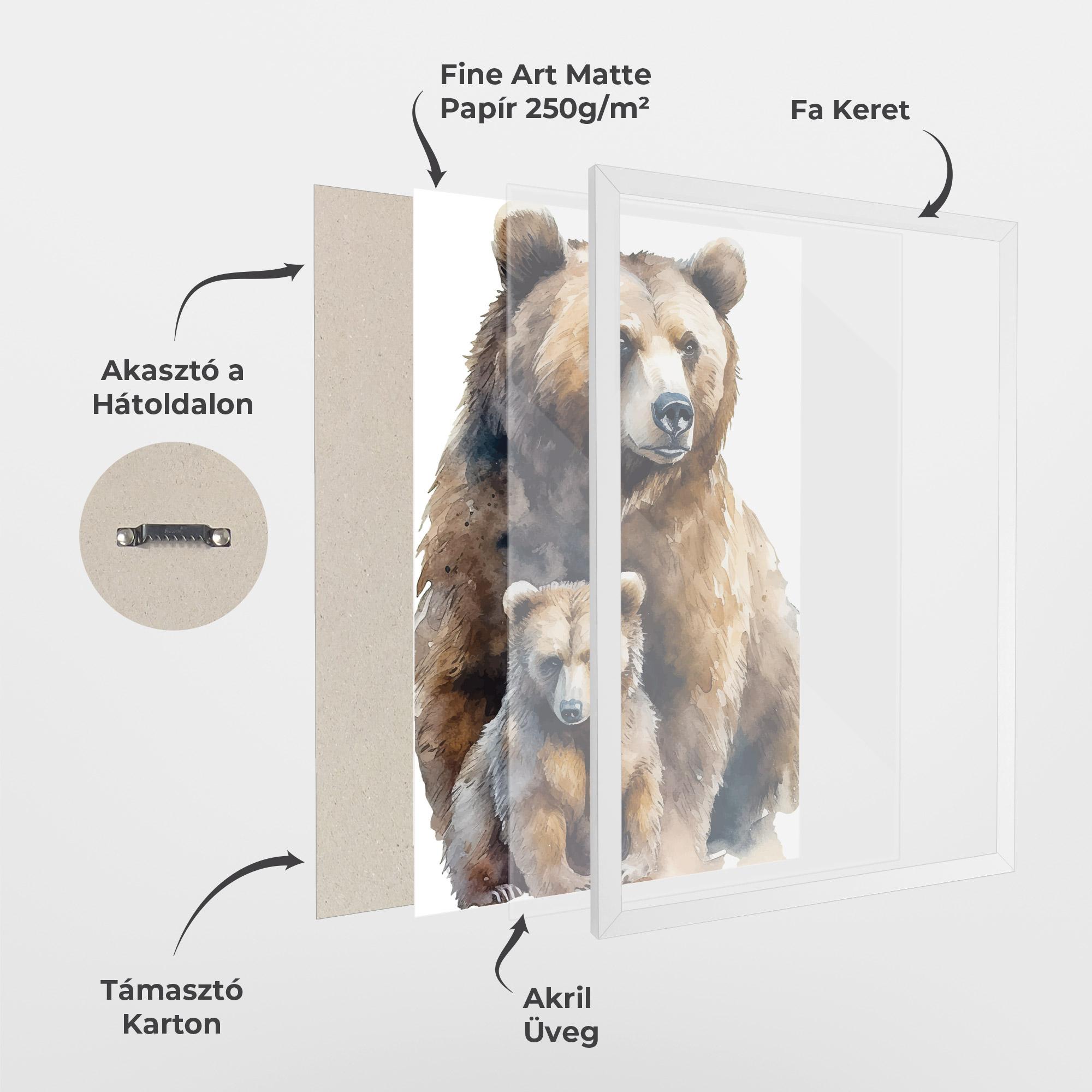 Keretezett Poszter Mama Bear mockup 1